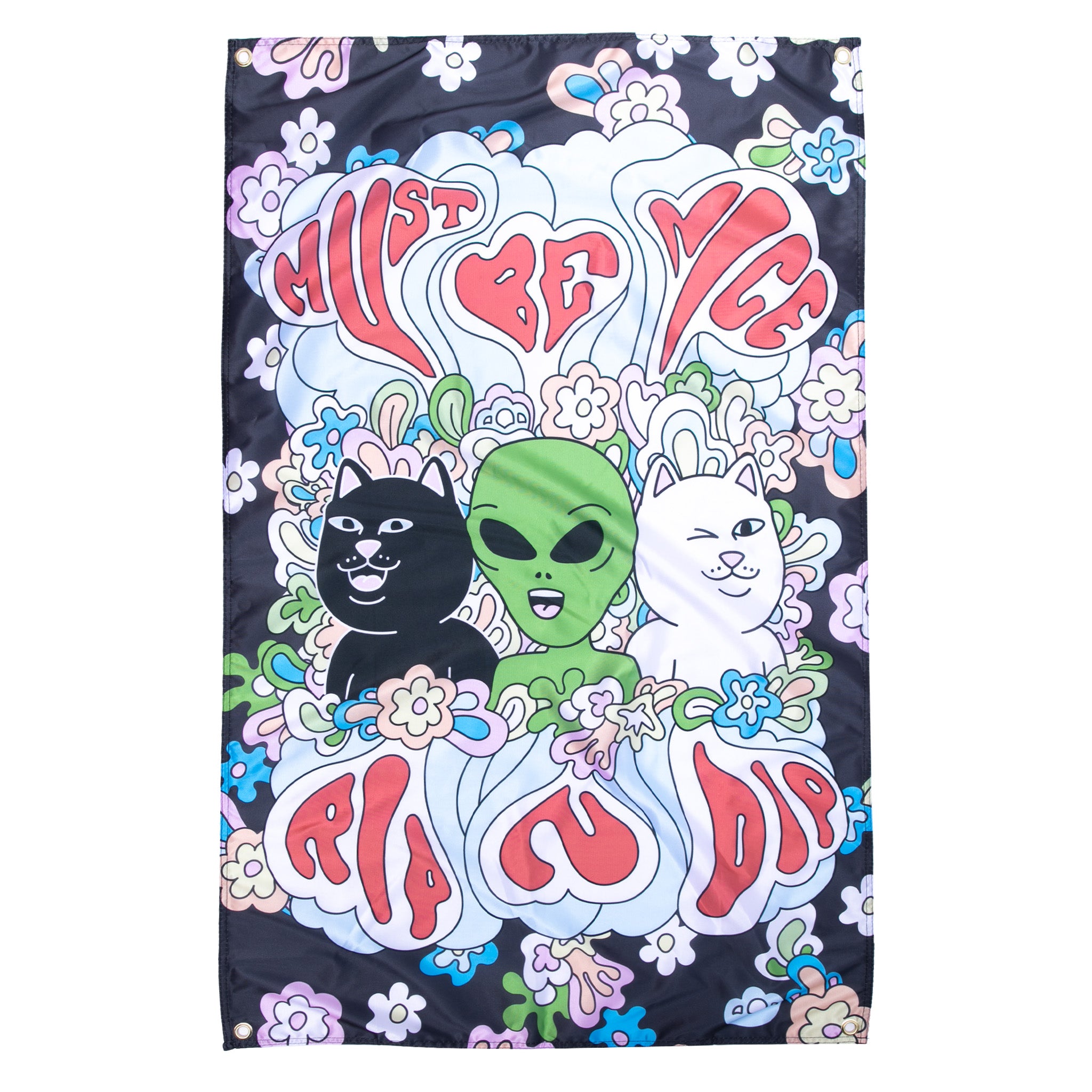 344102 Flower Child Banner (Black)