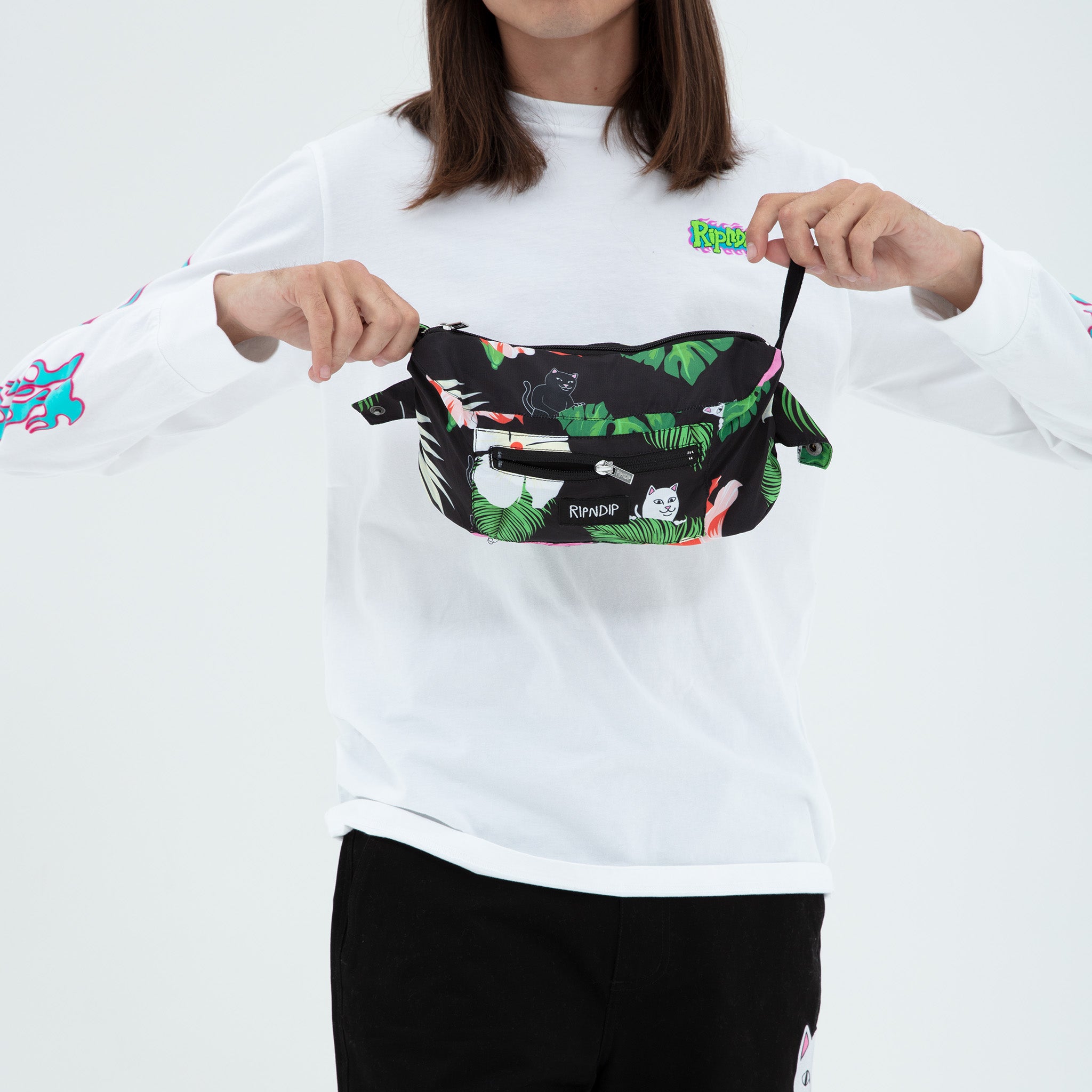 RipNDip Maui Nerm Packable Anorak Jacket (Black)