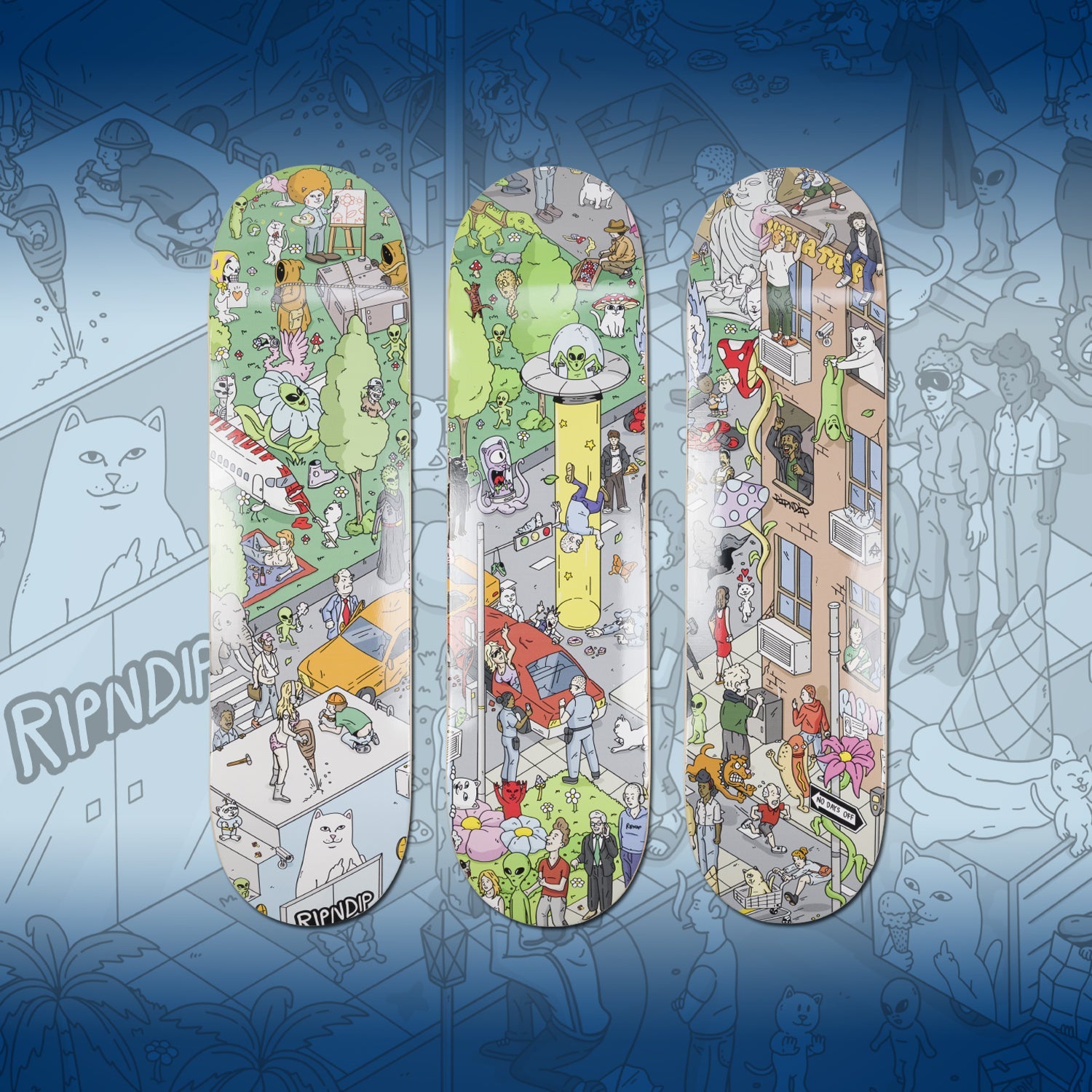 RIPNDIP Fingerboard Completo Lord Nermal Mini Skate Colour White - Foto 14