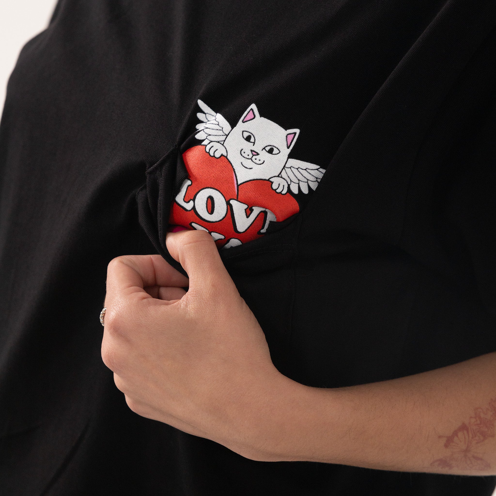 RIPNDIP Love Ya Pocket Tee (Black)