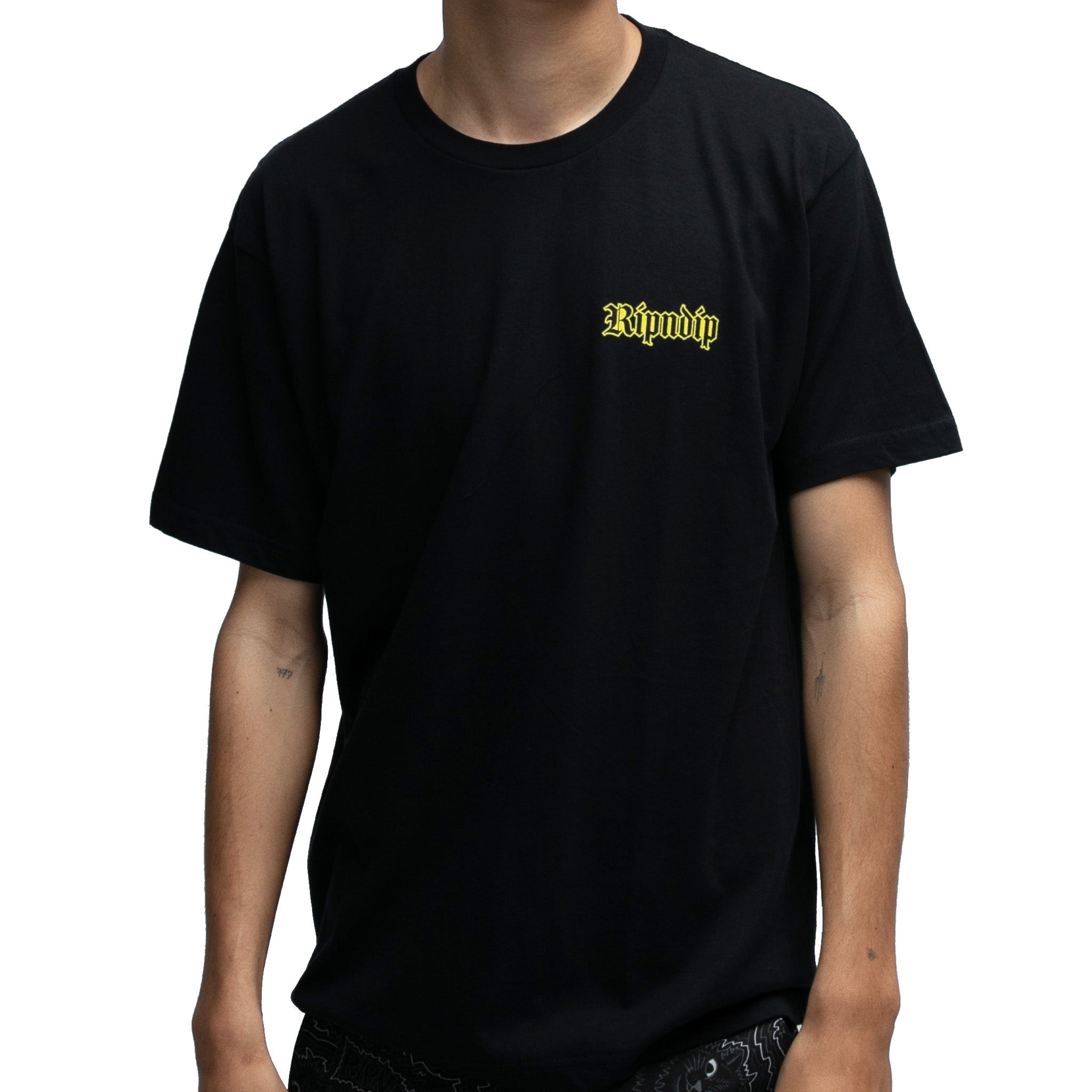 Ripndip Mystic Jerm T-Shirt in Black with Chest and Back Print