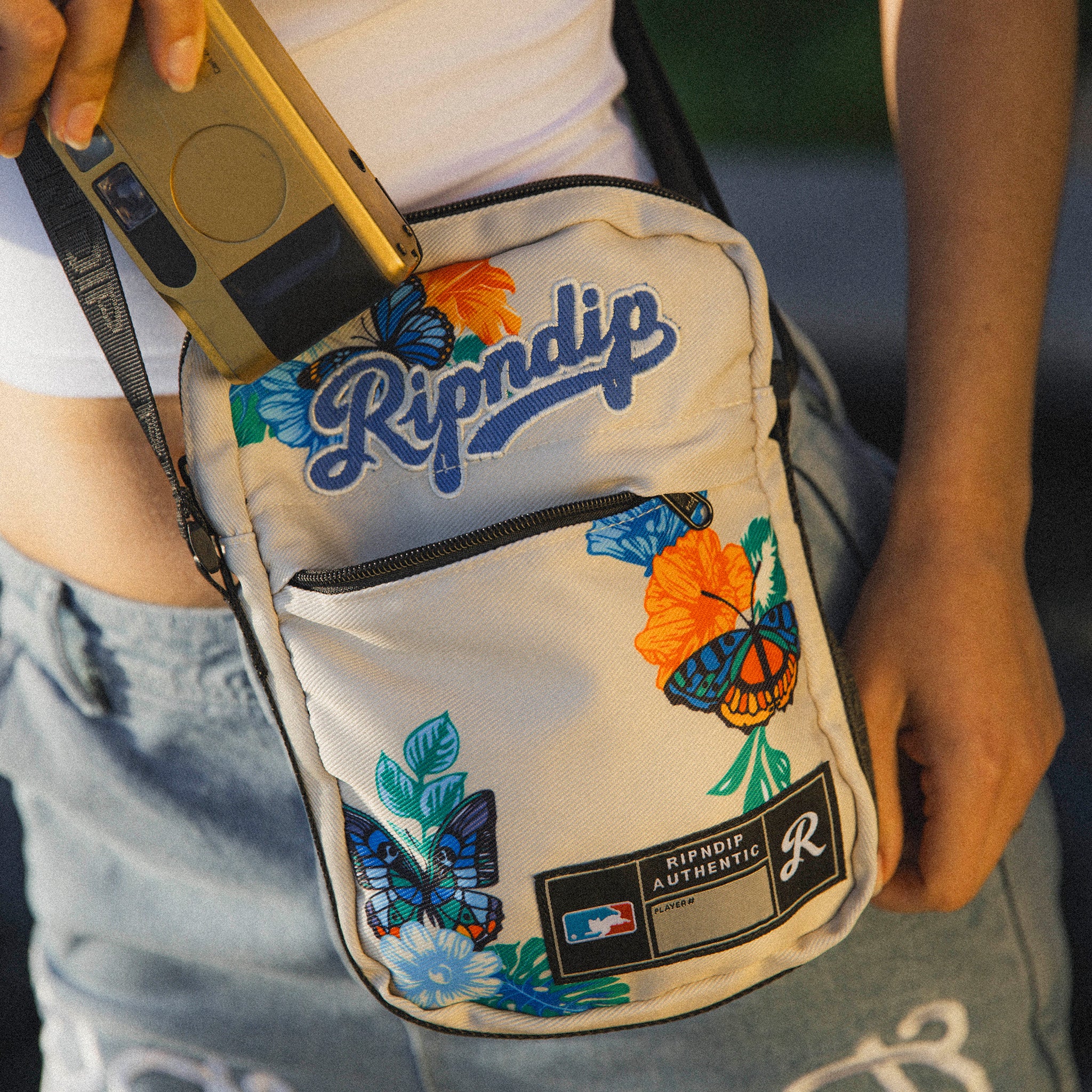 RIPNDIP Los Ripndip Crossbody Bag (Off White)