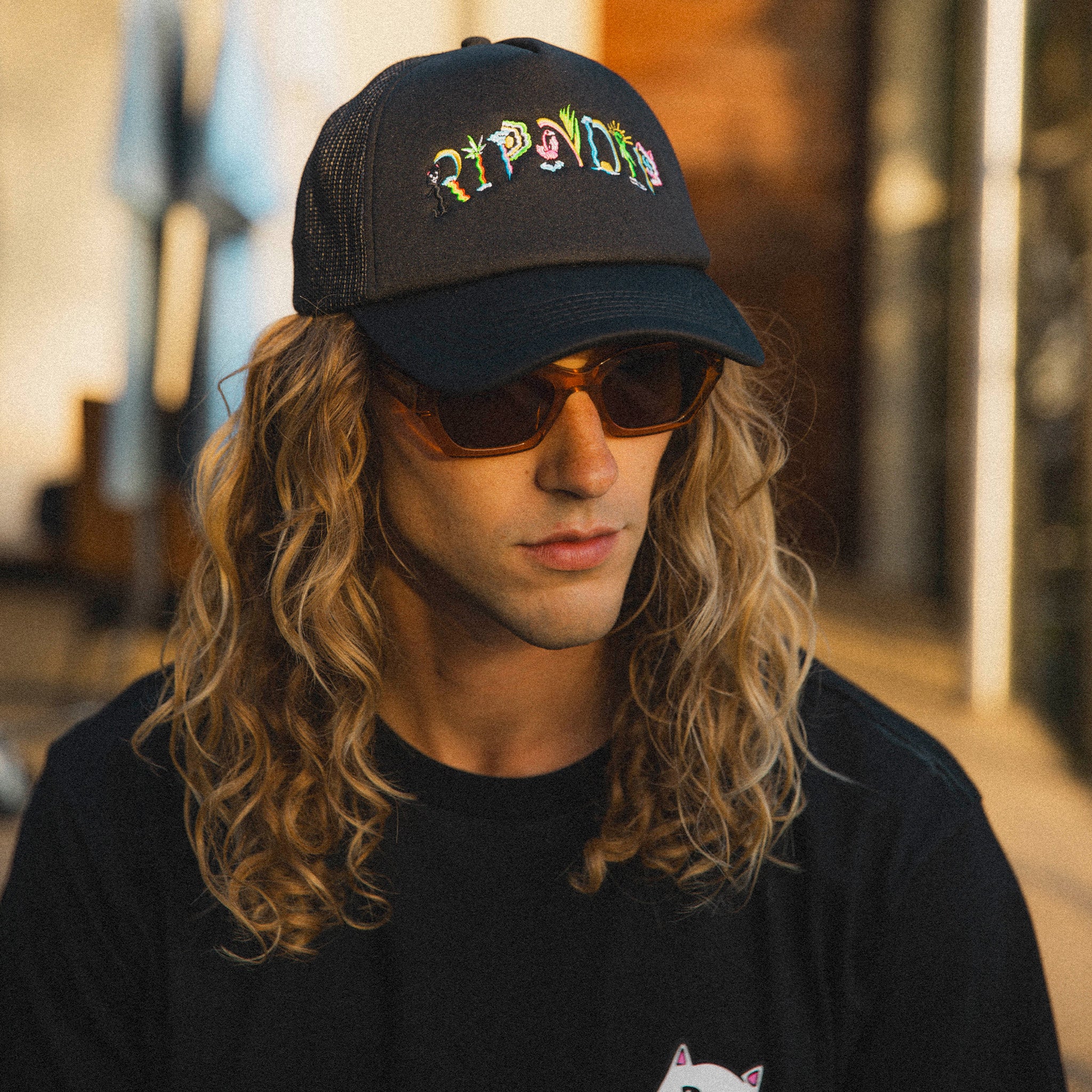 RIPNDIP Venice Trucker Hat (Black)