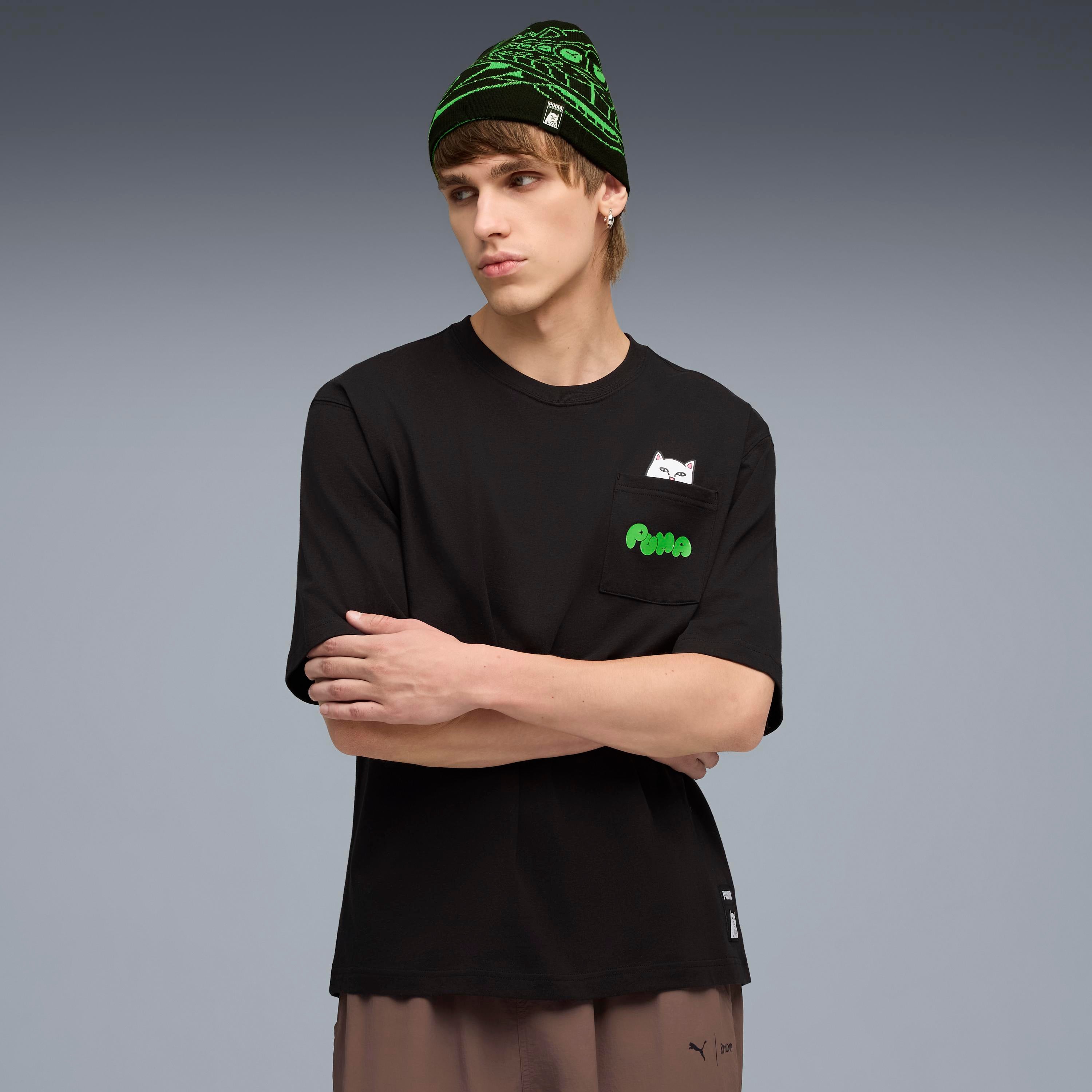 RIPNDIP PUMA X RIPNDIP Relaxed Pocket Tee (Puma Black)