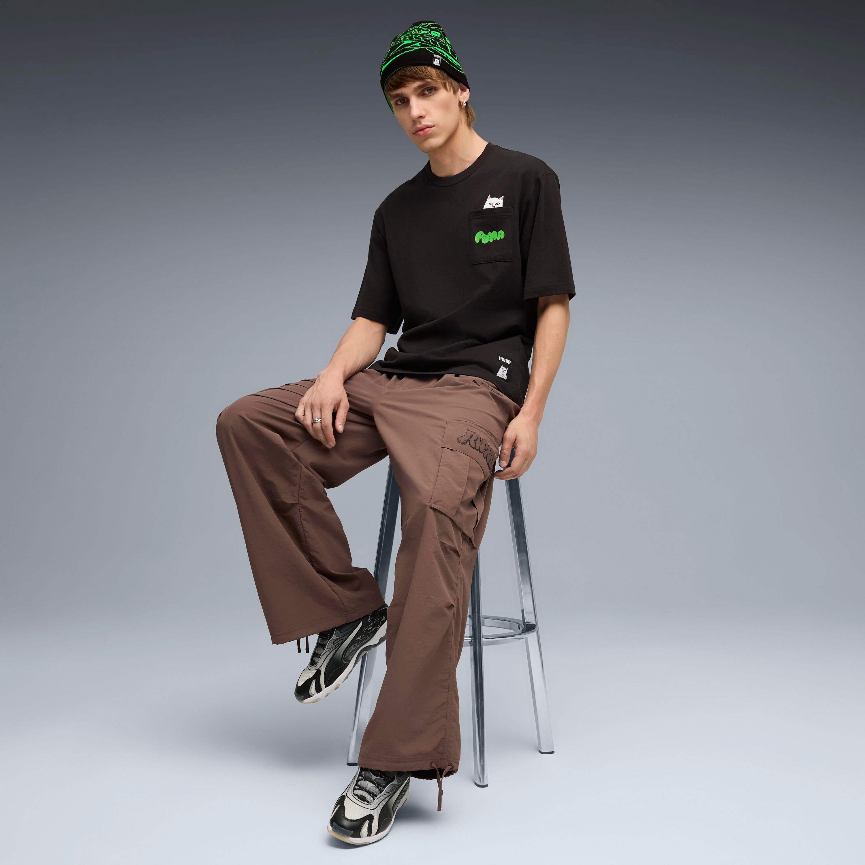 RIPNDIP PUMA X RIPNDIP Relaxed Pocket Tee (Puma Black)