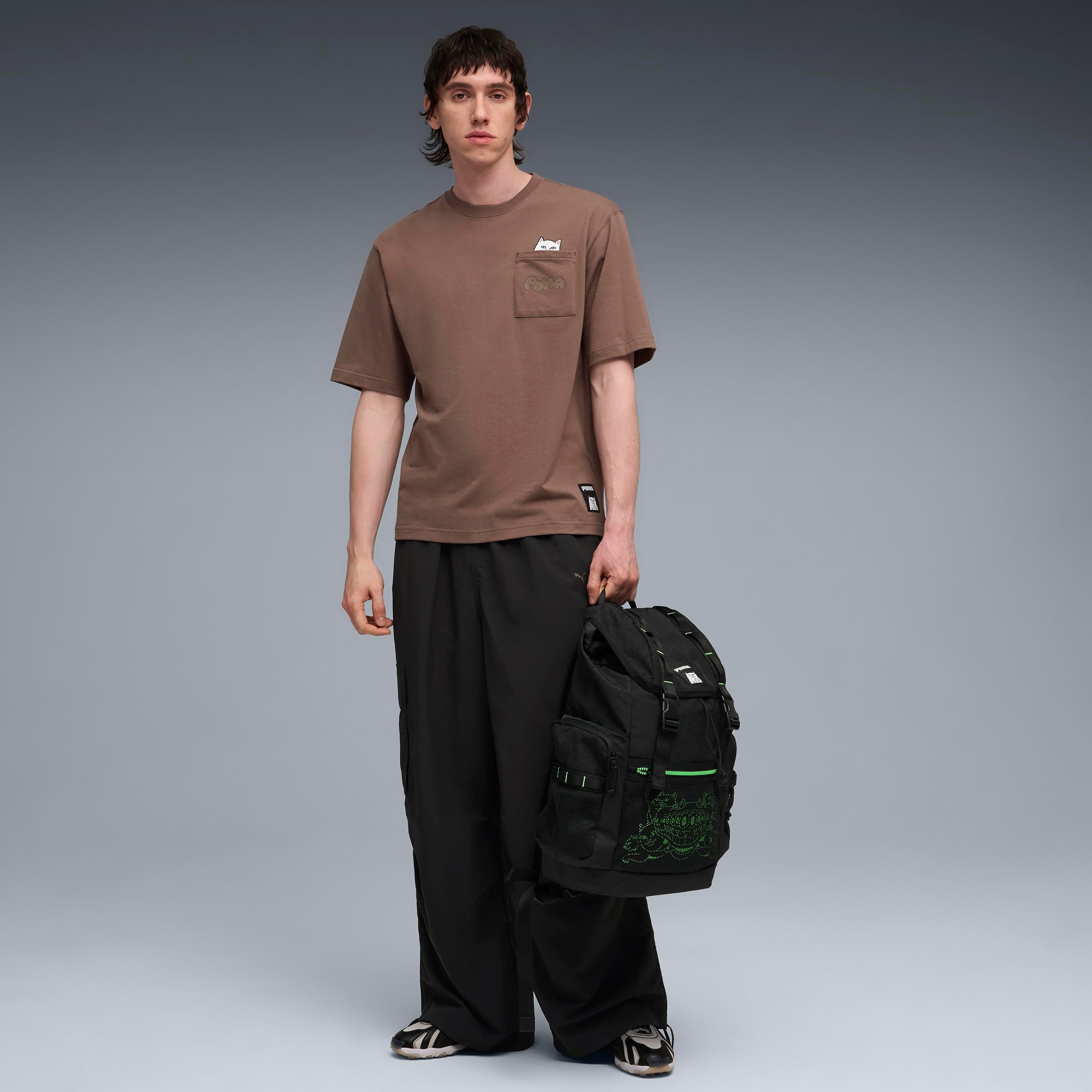 RIPNDIP PUMA X RIPNDIP Lord Nermal Pocket Tee (Flat Bronze)