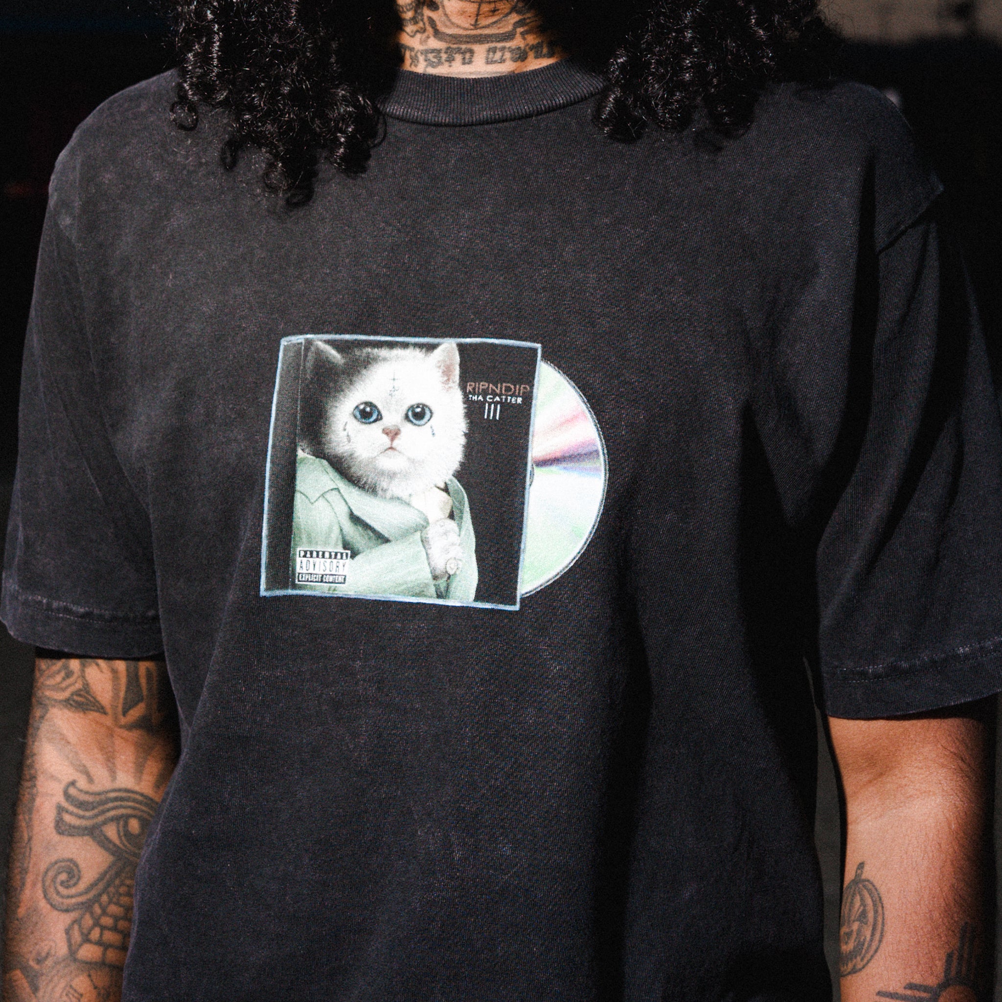 RIPNDIP Lil Nerm 3 Tee (Black Vintage Wash)