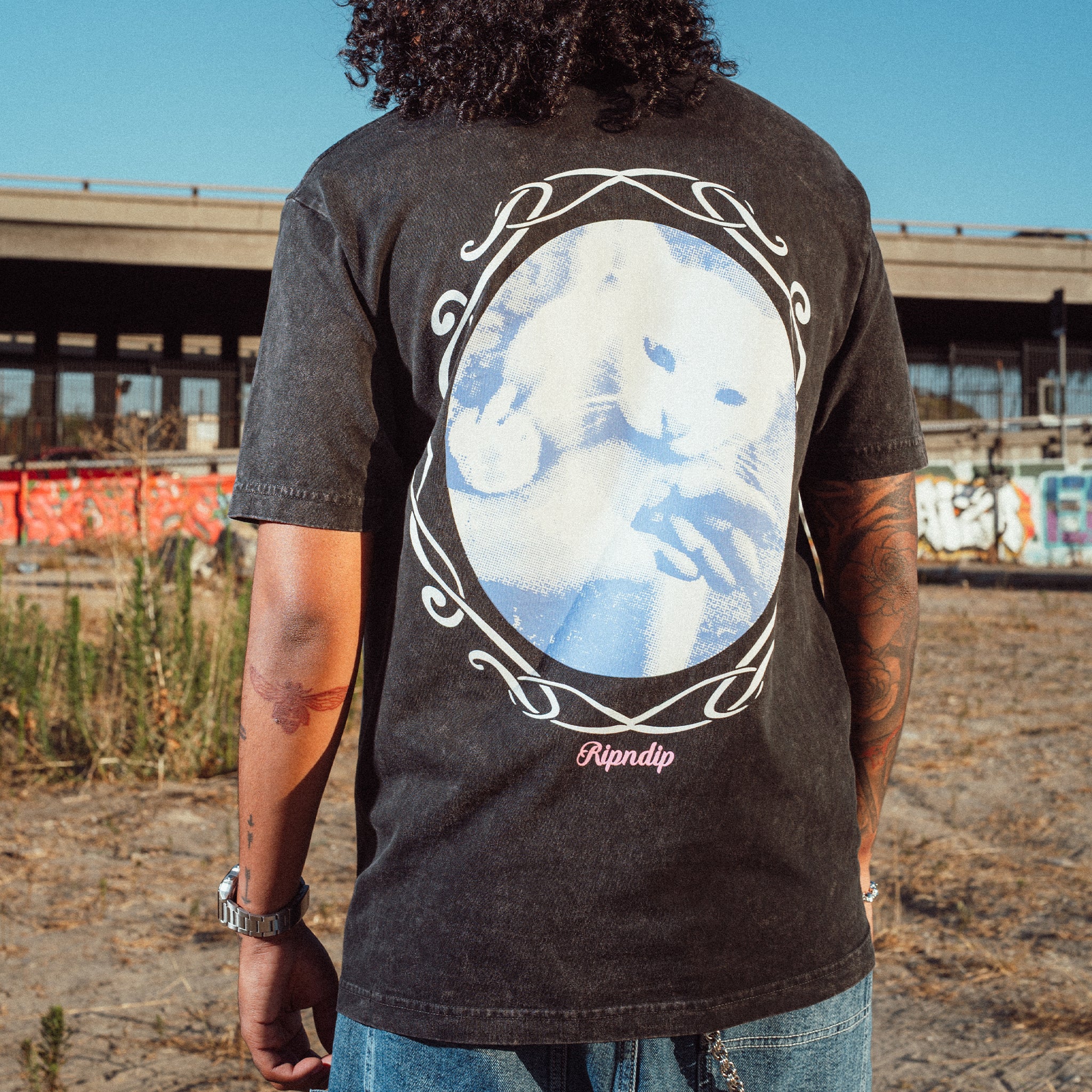 RIPNDIP Memories Tee (Black Vintage Wash)