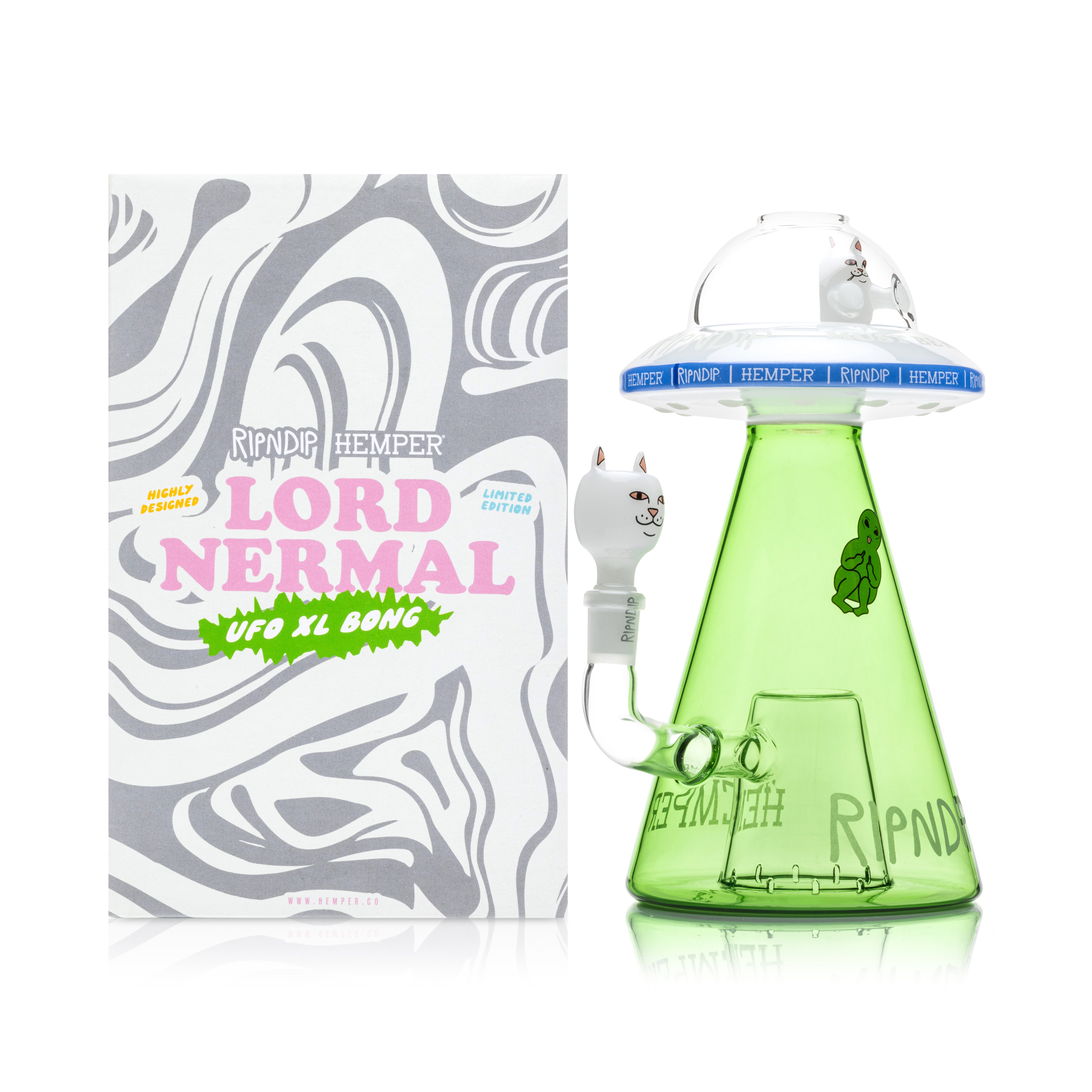RIPNDIP Nermal UFO Beaker XL (White)