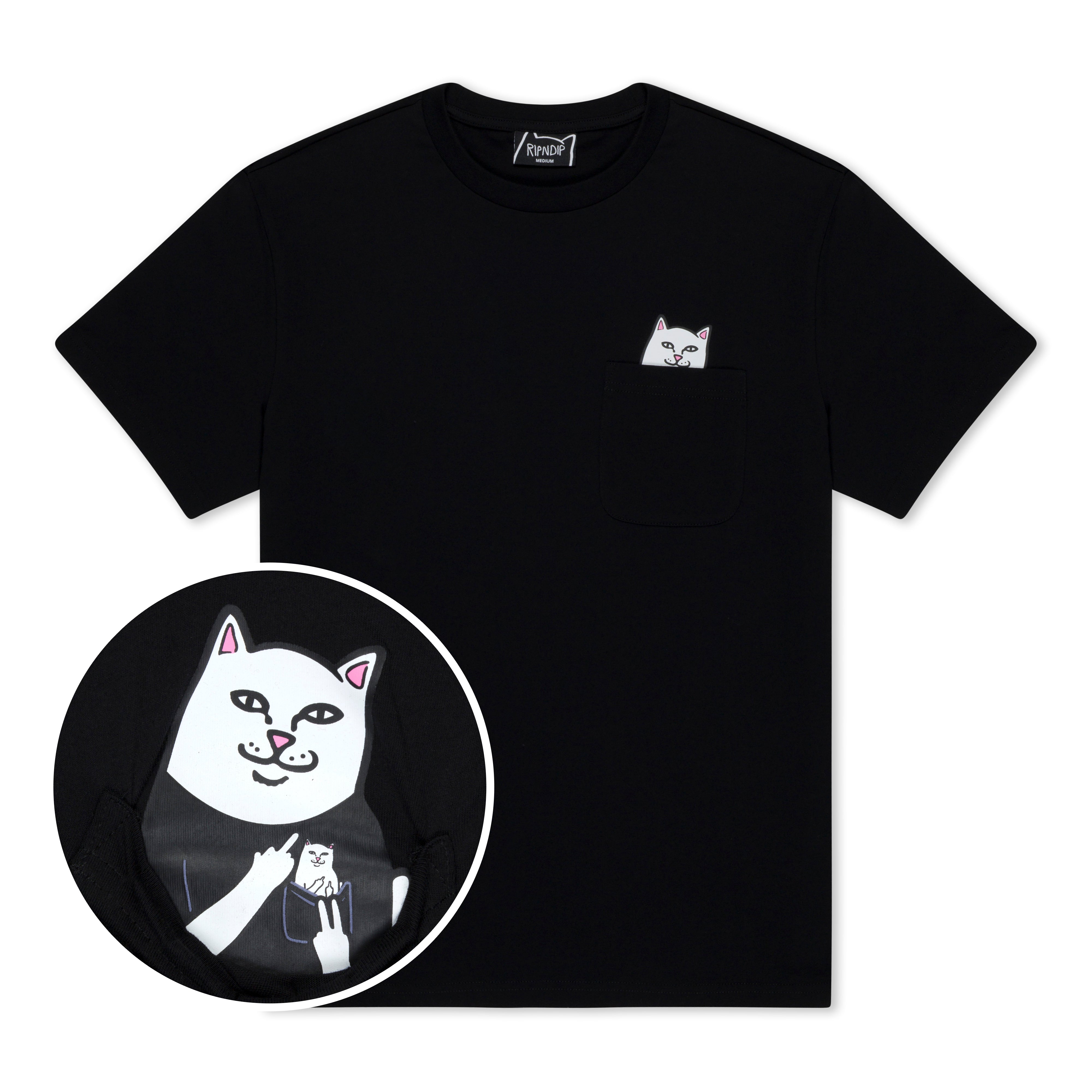 RIPNDIP Incepted Lord Nermal Pocket Tee (Black)