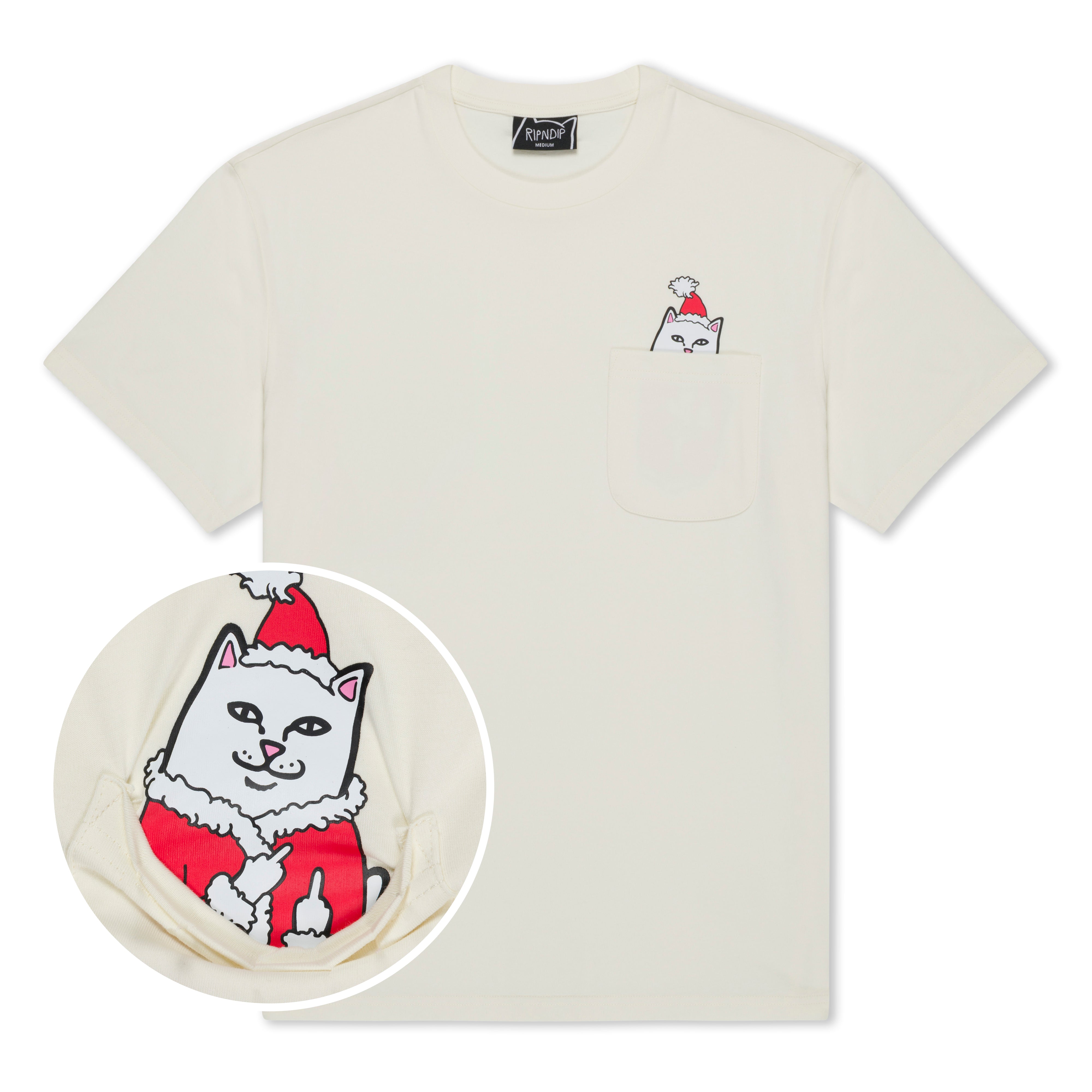 RIPNDIP Lord Santa Pocket Tee (Bone)