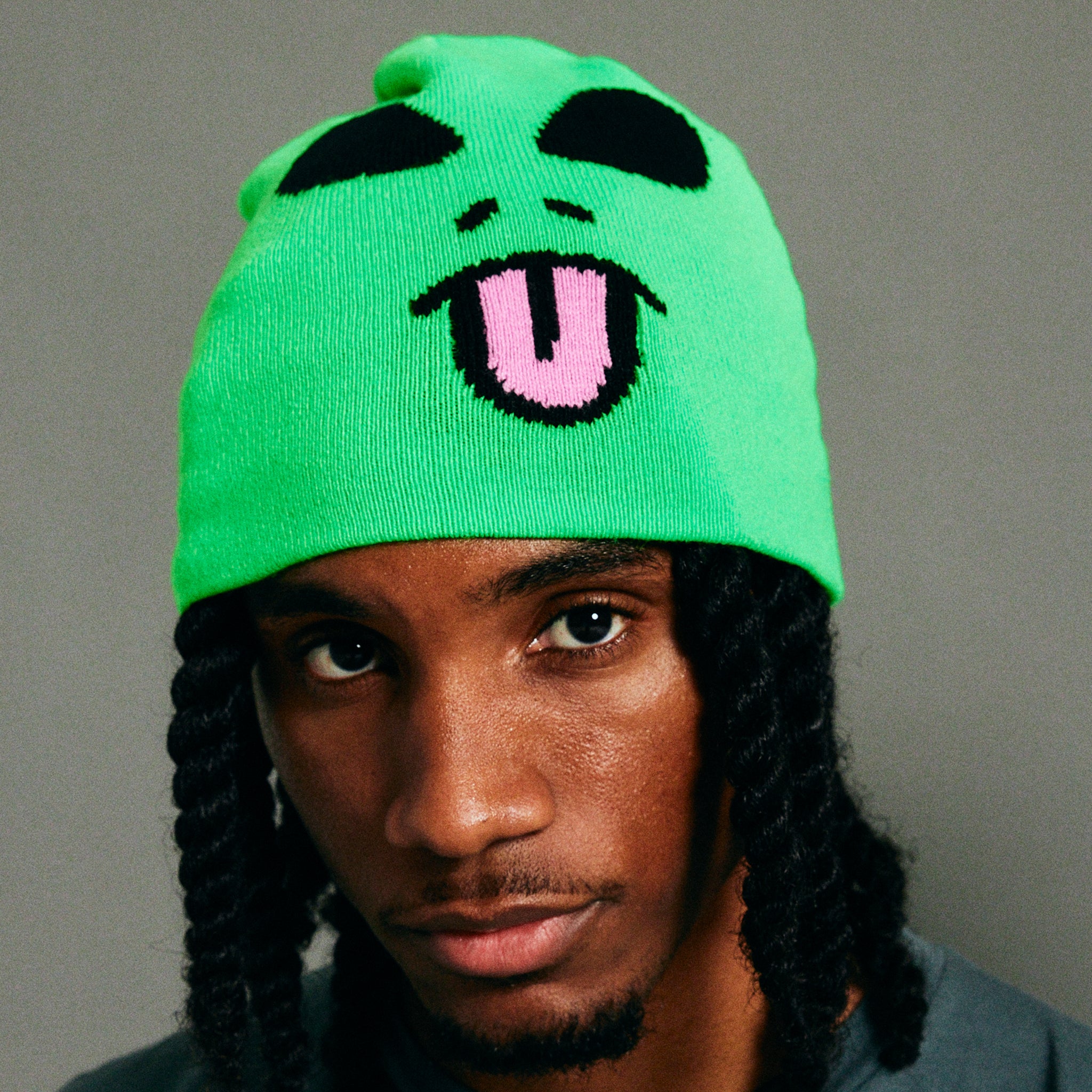 RIPNDIP Alien Face Beanie (Green)