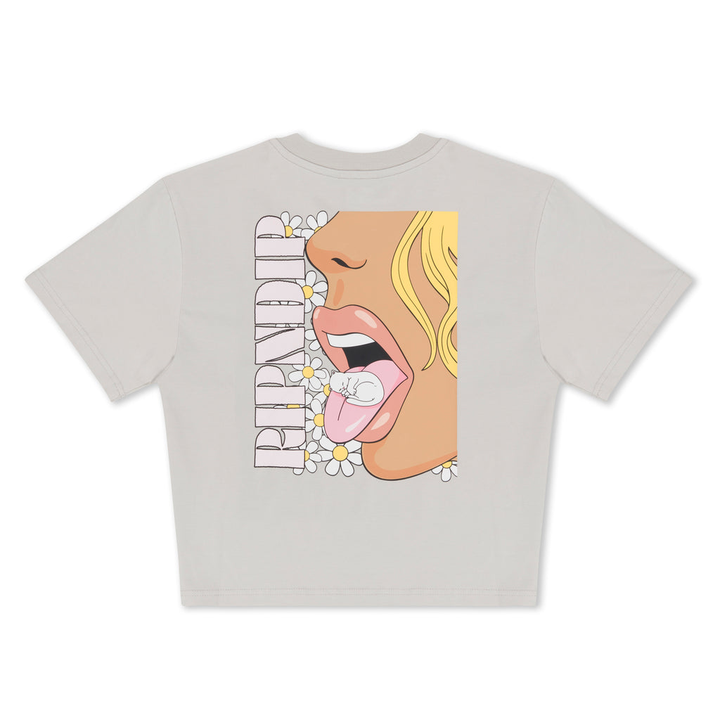 ★国内在庫/即発可*RIPNDIP*TASTE LIKE NERM Tシャツ/ALMOND★ Taste Like Nerm Cropped Baby Tee (Grey) – RIPNDIP