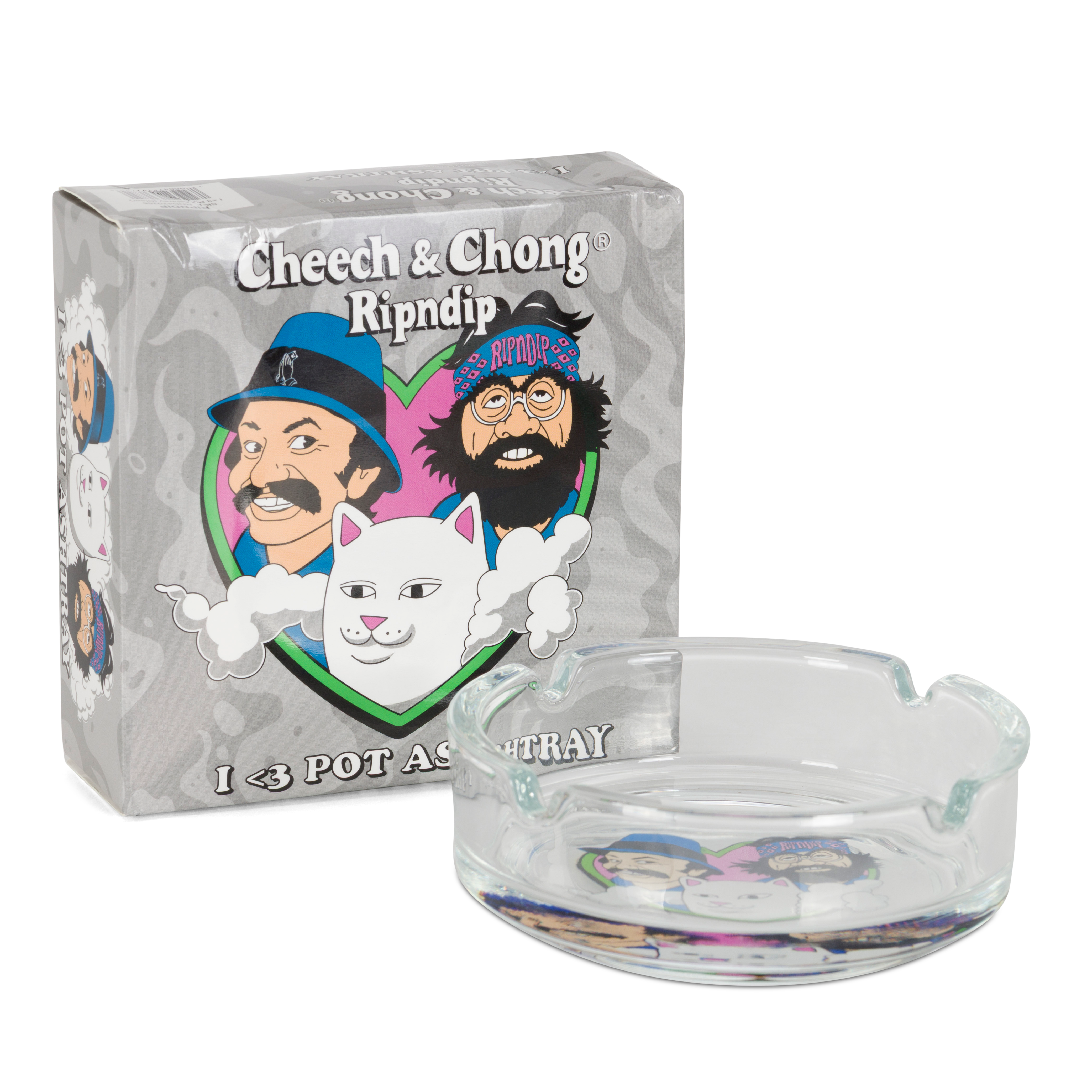 RIPNDIP I <3 Pot Ashtray (Clear)