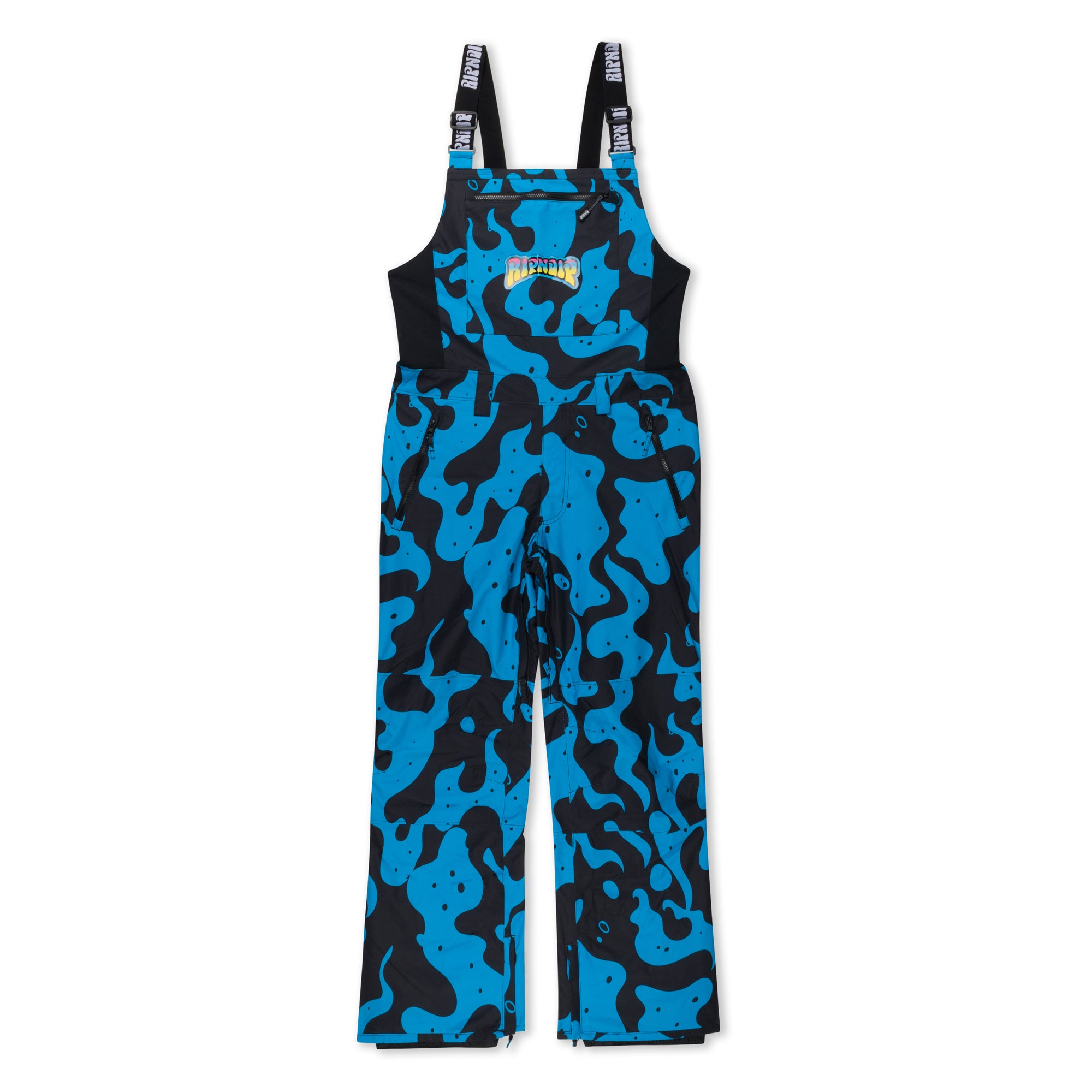 RIPNDIP Psychedelic Snowboard Bib Pants (Blue)