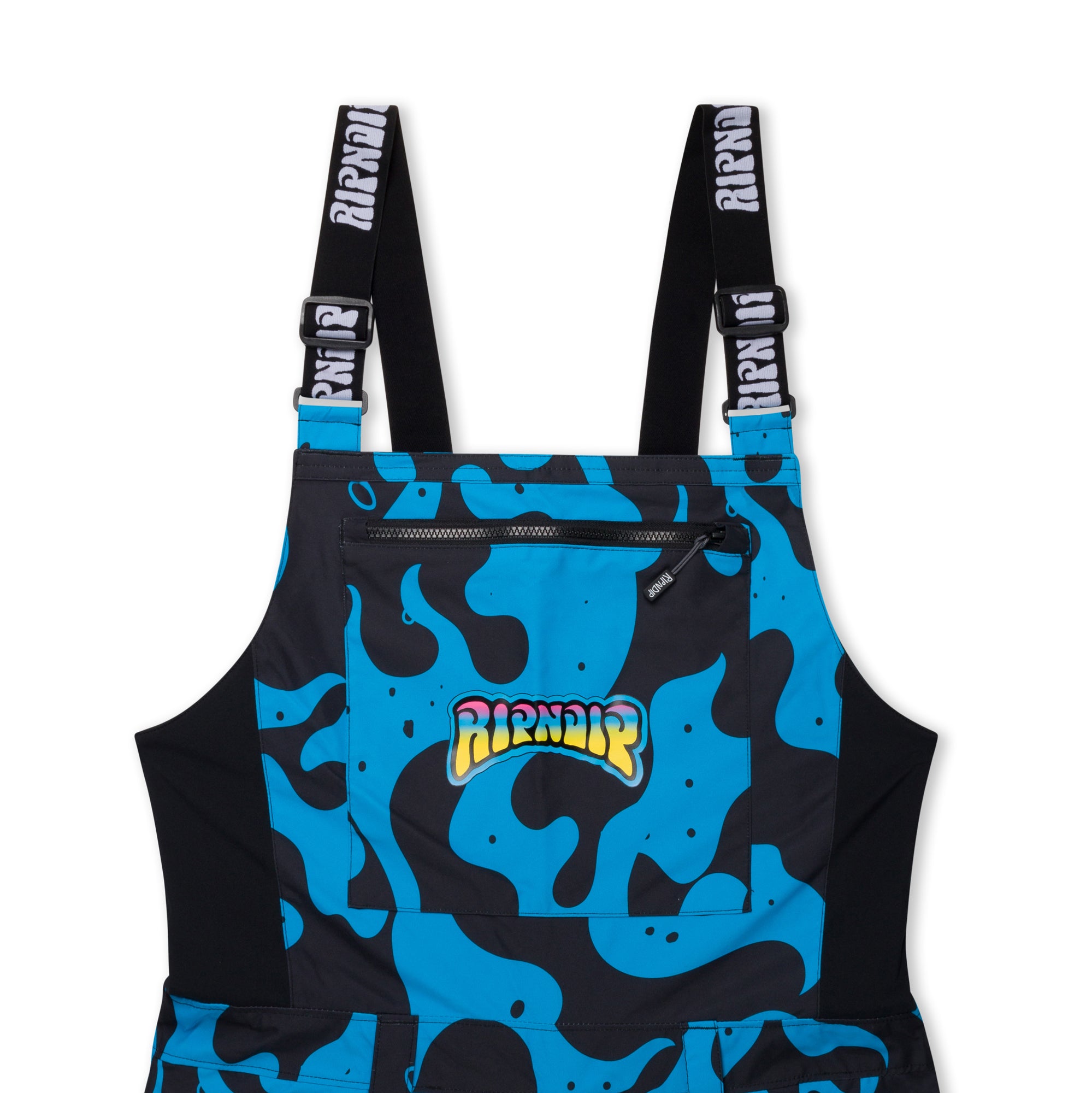 RIPNDIP Psychedelic Snowboard Bib Pants (Blue)