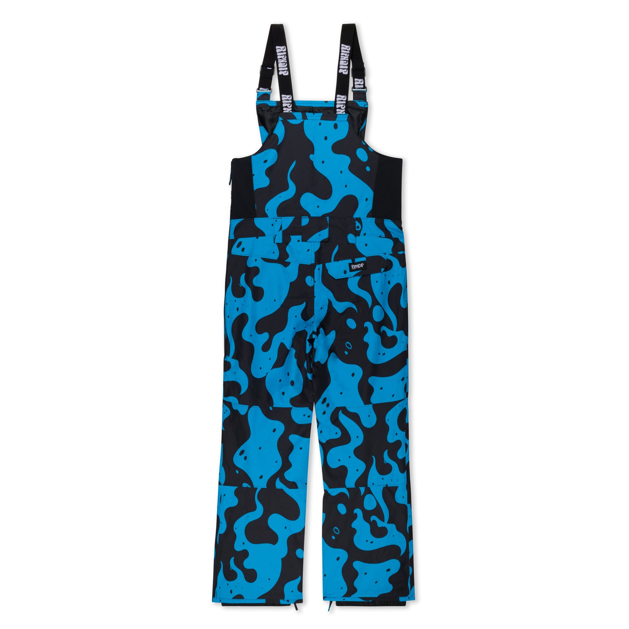 RIPNDIP Psychedelic Snowboard Bib Pants (Blue)