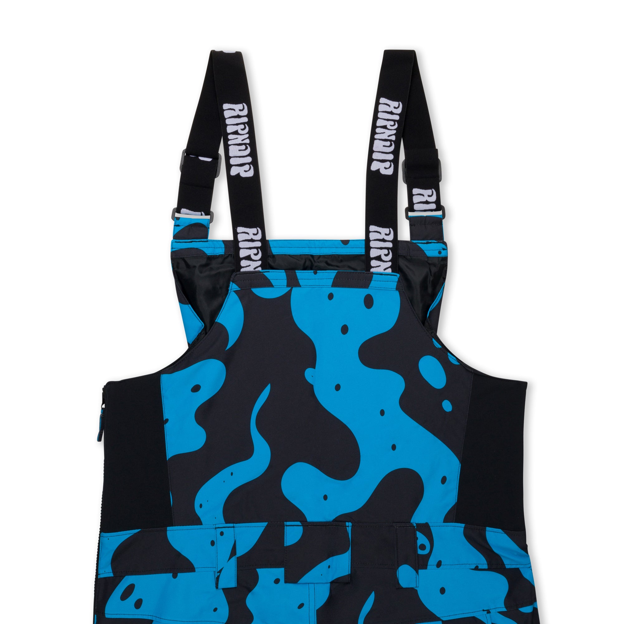 RIPNDIP Psychedelic Snowboard Bib Pants (Blue)