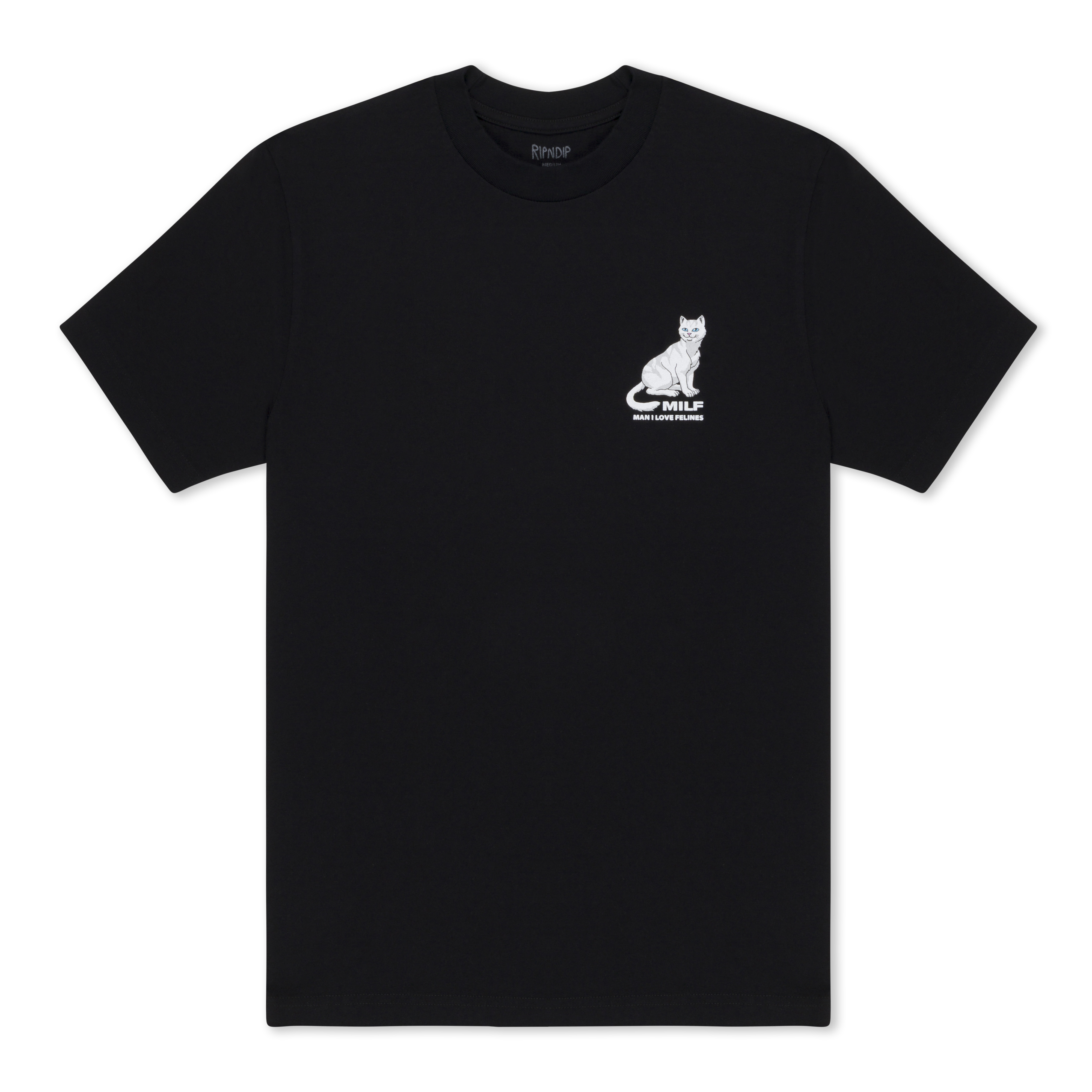 Man I Love Felines Tee (Black) – RIPNDIP Man I Love Felines Tee (Black) – RIPNDIP
