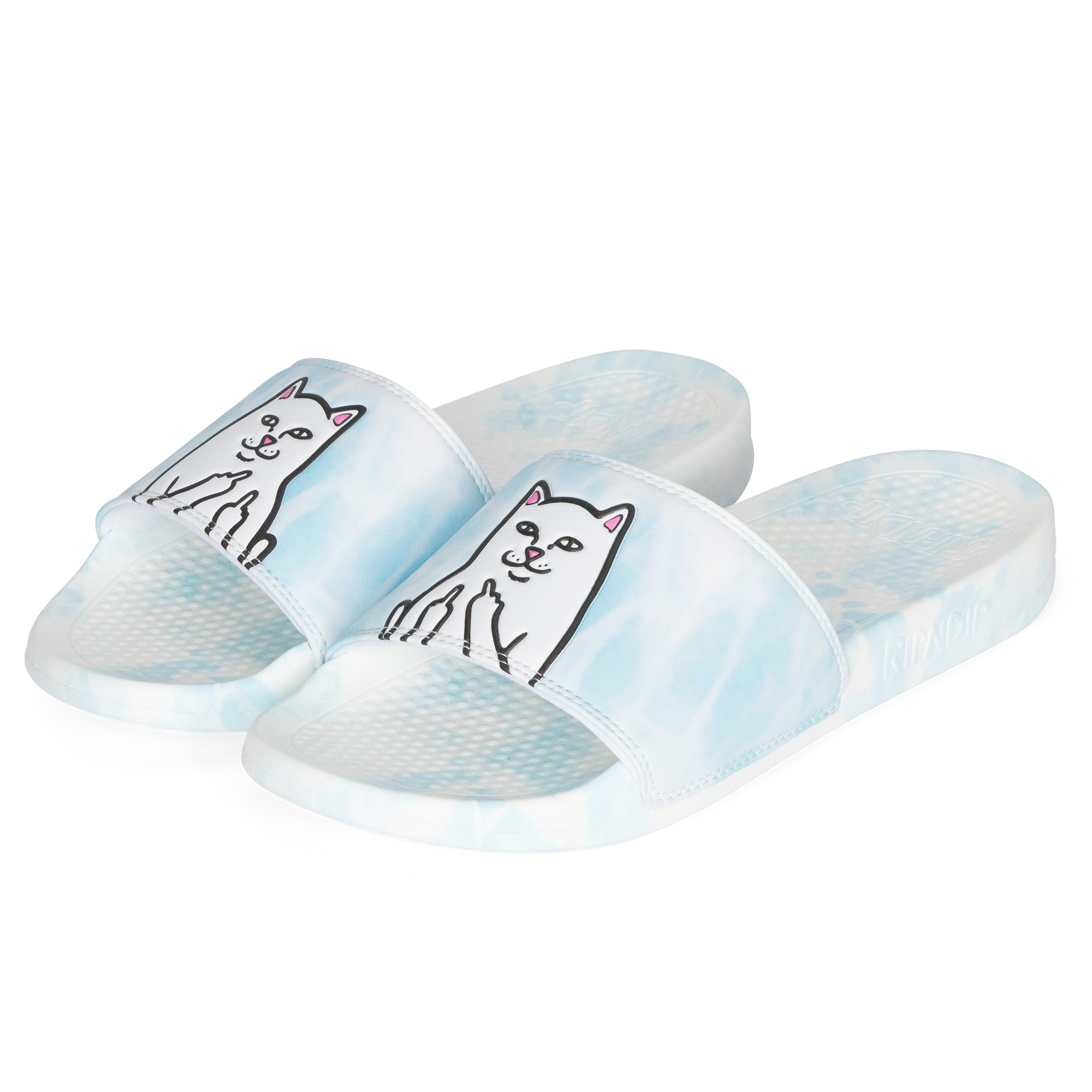 RIPNDIP Lord Nermal Slides (Sky Blue Cloud Wash)