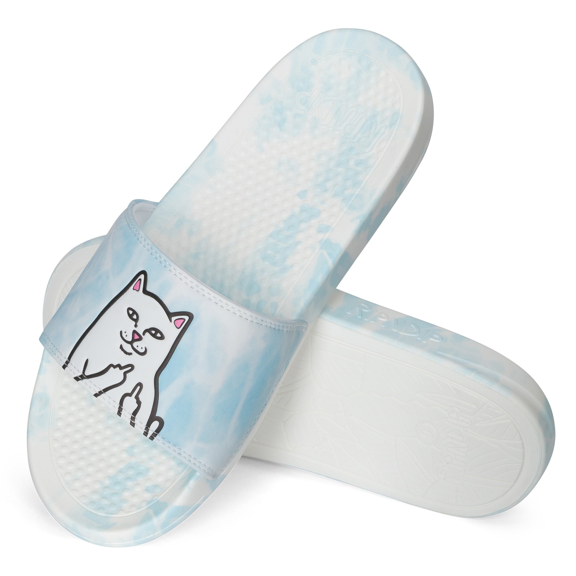 RIPNDIP Lord Nermal Slides (Sky Blue Cloud Wash)