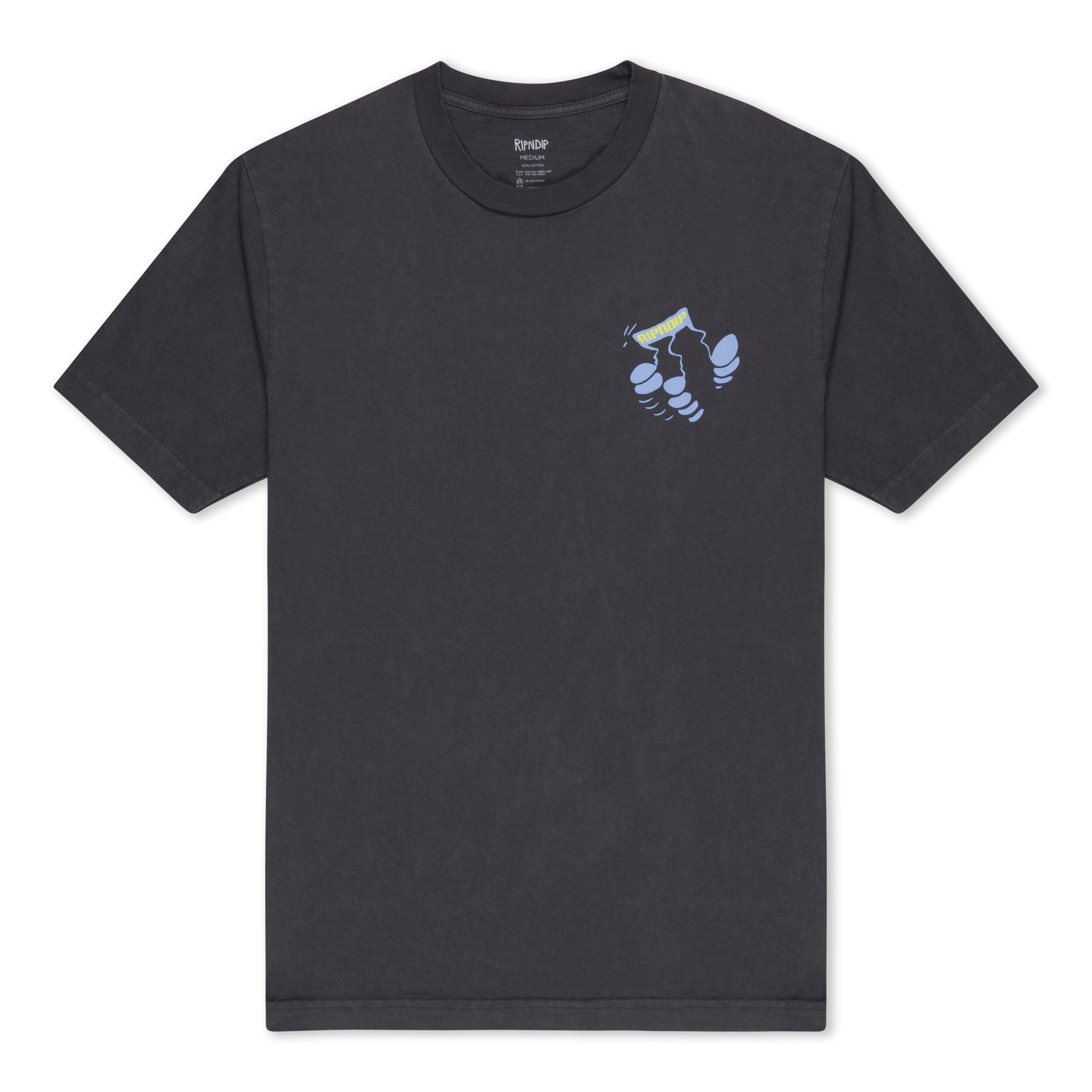 RIPNDIP Ripndip Records Tee (Charcoal Vintage Wash)
