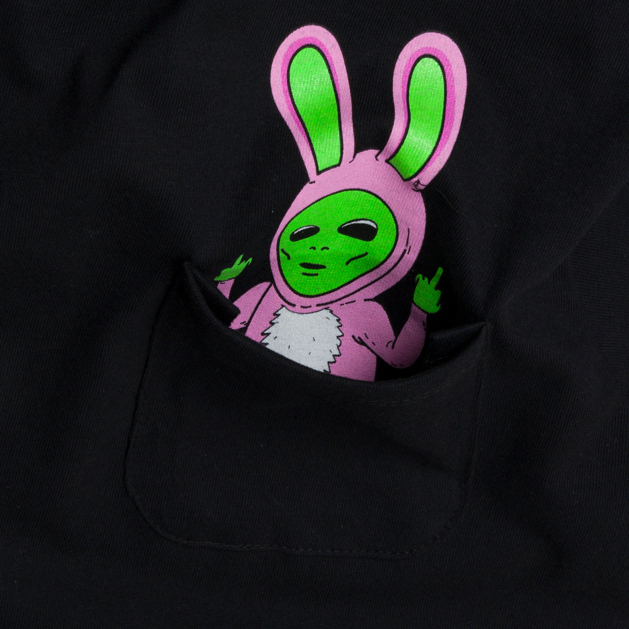 RIPNDIP Lord Alien Bunny Pocket Tee (Black)