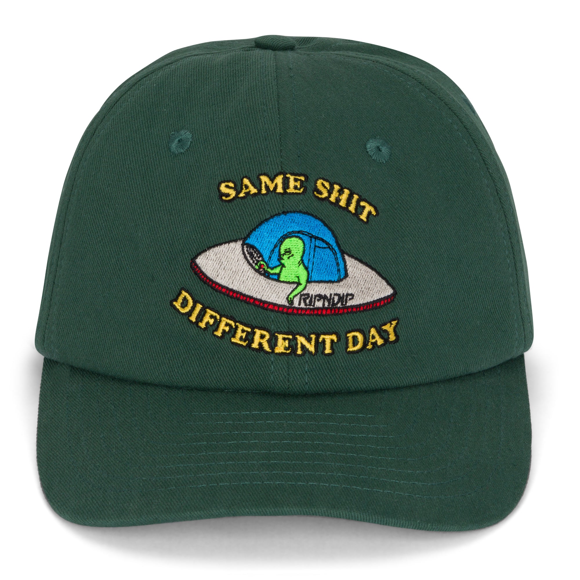RIPNDIP Same Shit Different Day Dad Hat (Olive)