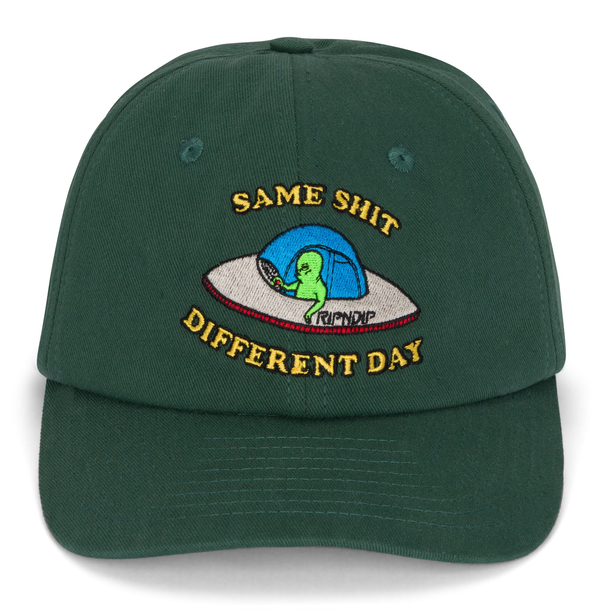 RipNDip Same Shit Different Day Dad Hat (Olive)