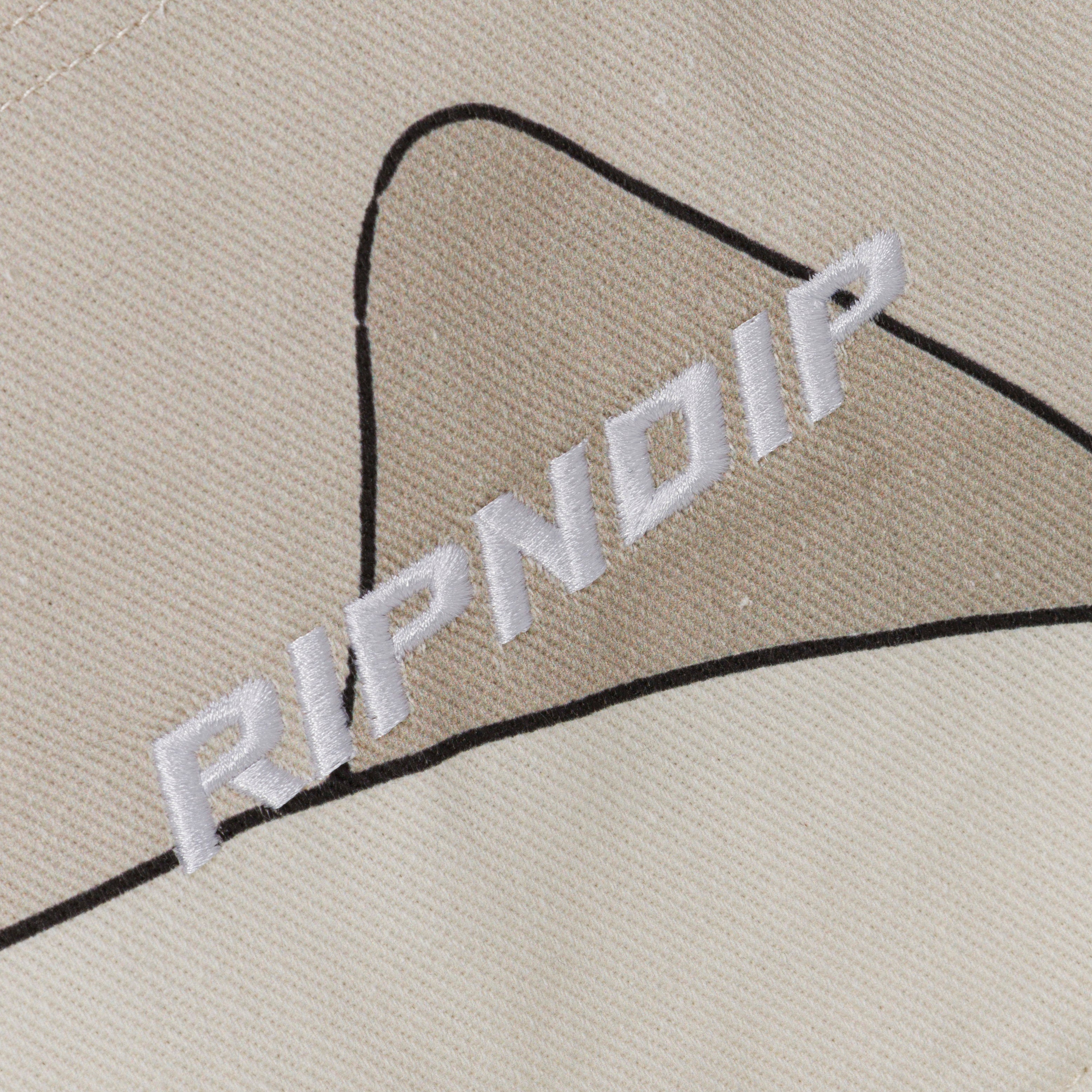 RIPNDIP Metal Claw Wide Leg Pants (Bone)