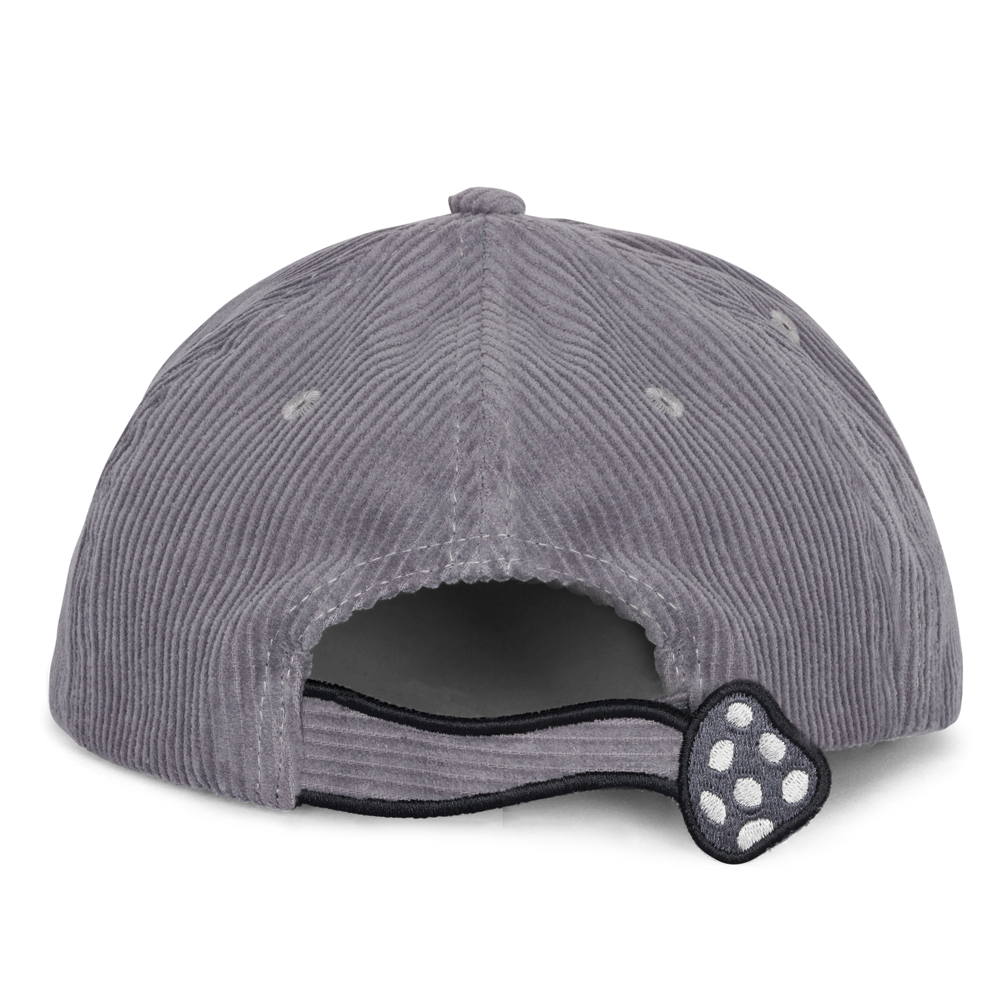 RIPNDIP Toadstool Corduroy Velcro 6 Panel Hat (Grey)