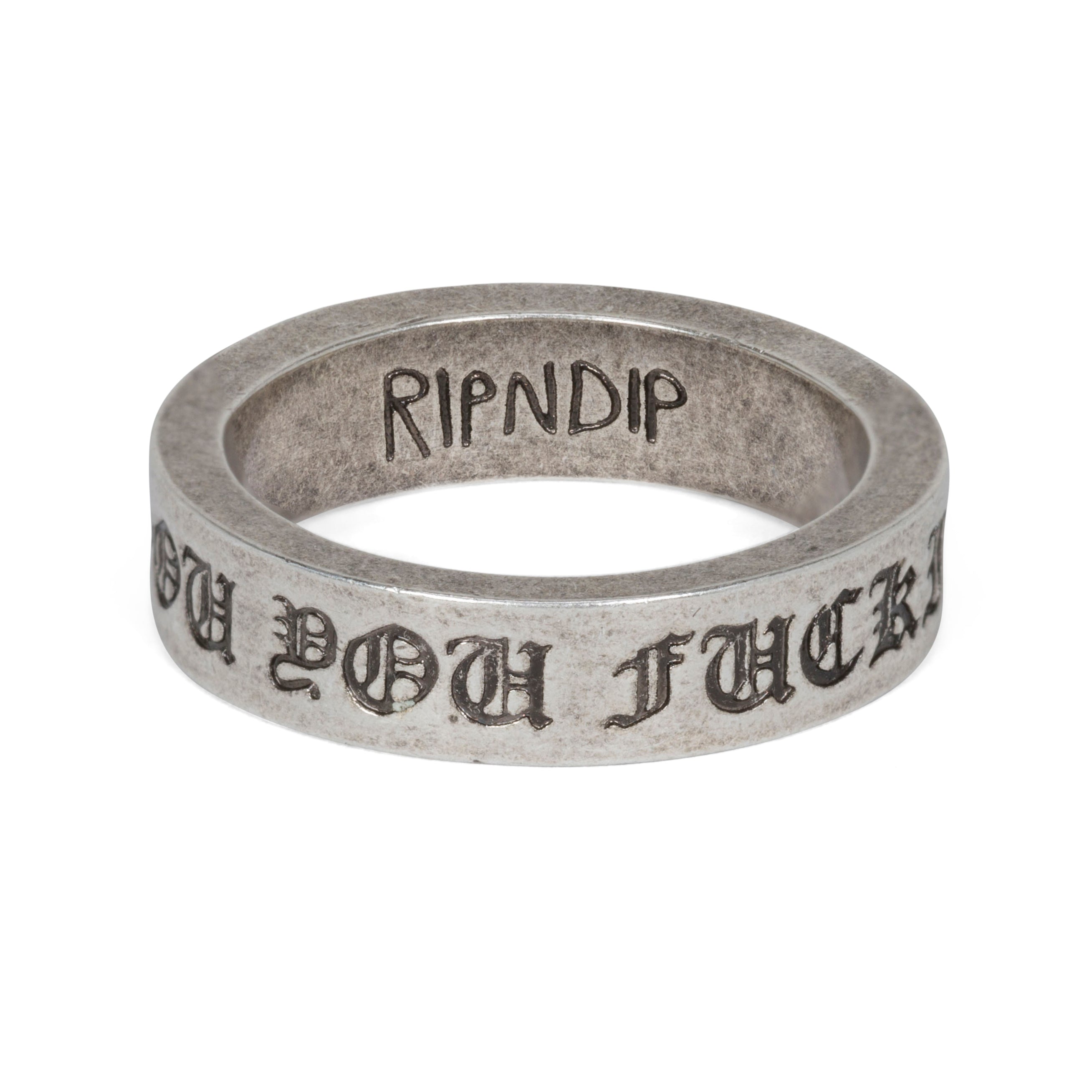 RIPNDIP Fuckin Fuck Ring (Silver)