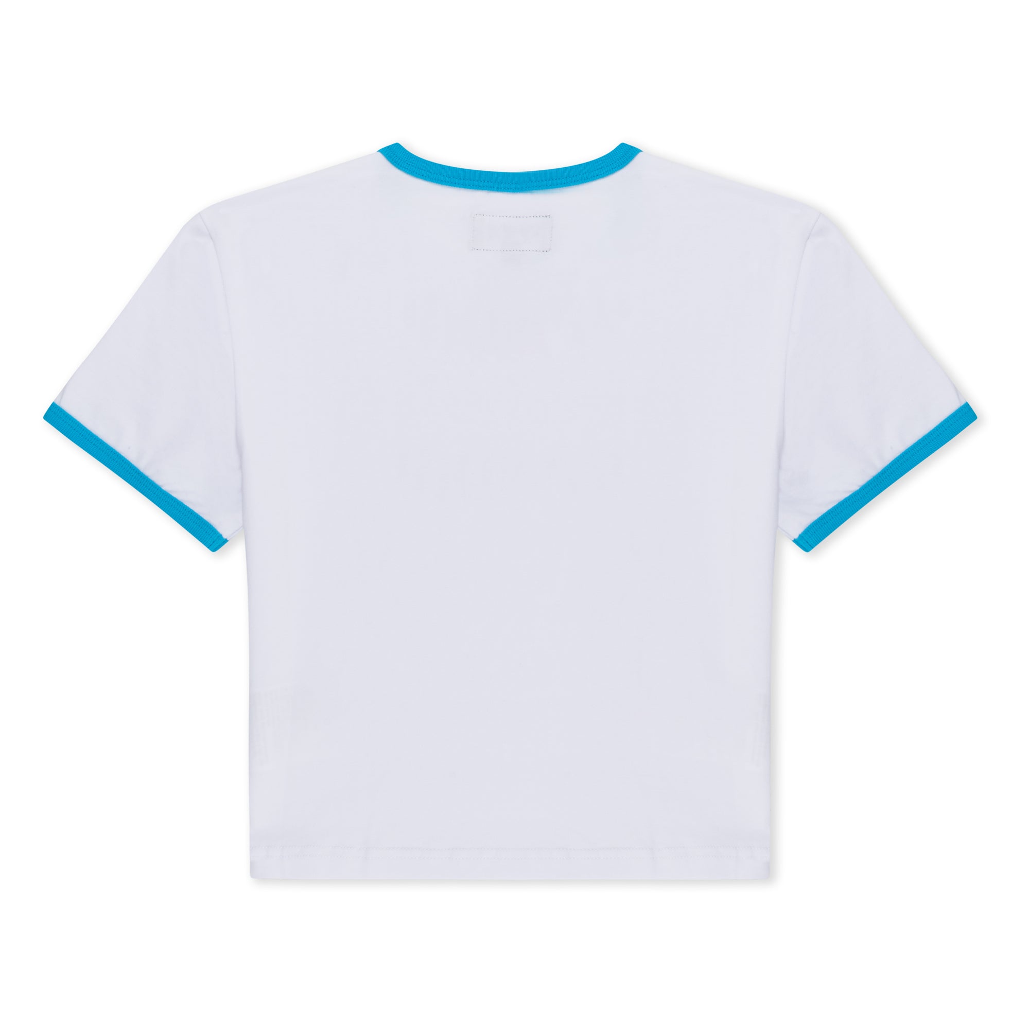 Digital Dream Cropped Ringer Tee (White/Blue) – RIPNDIP