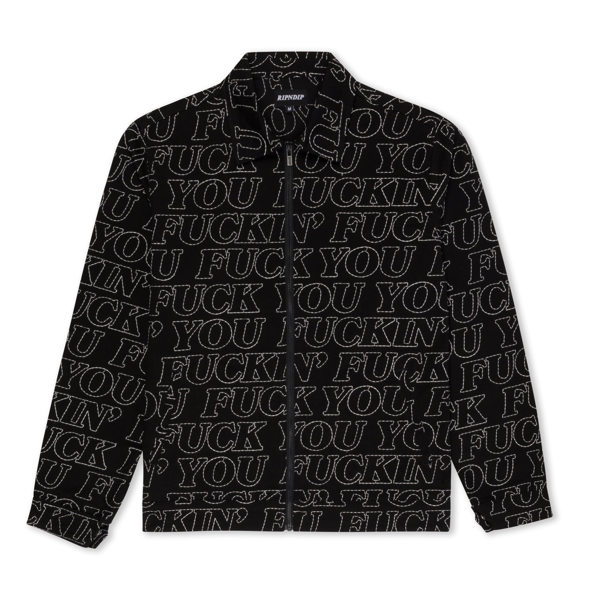 RipNDip Fuckin Fuck Quilted Work Jacket (Black)