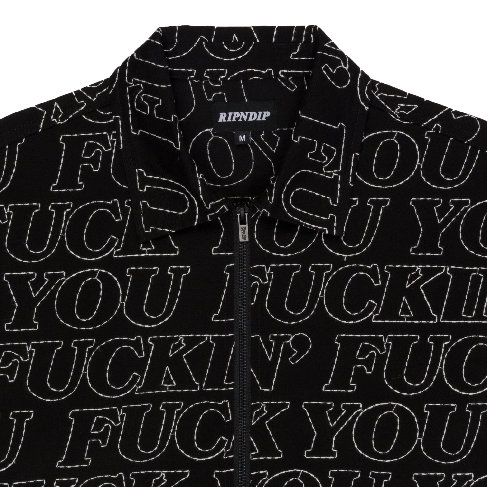 Fuckin Fuck Denim Jacket (Medium Washed) - Main Image