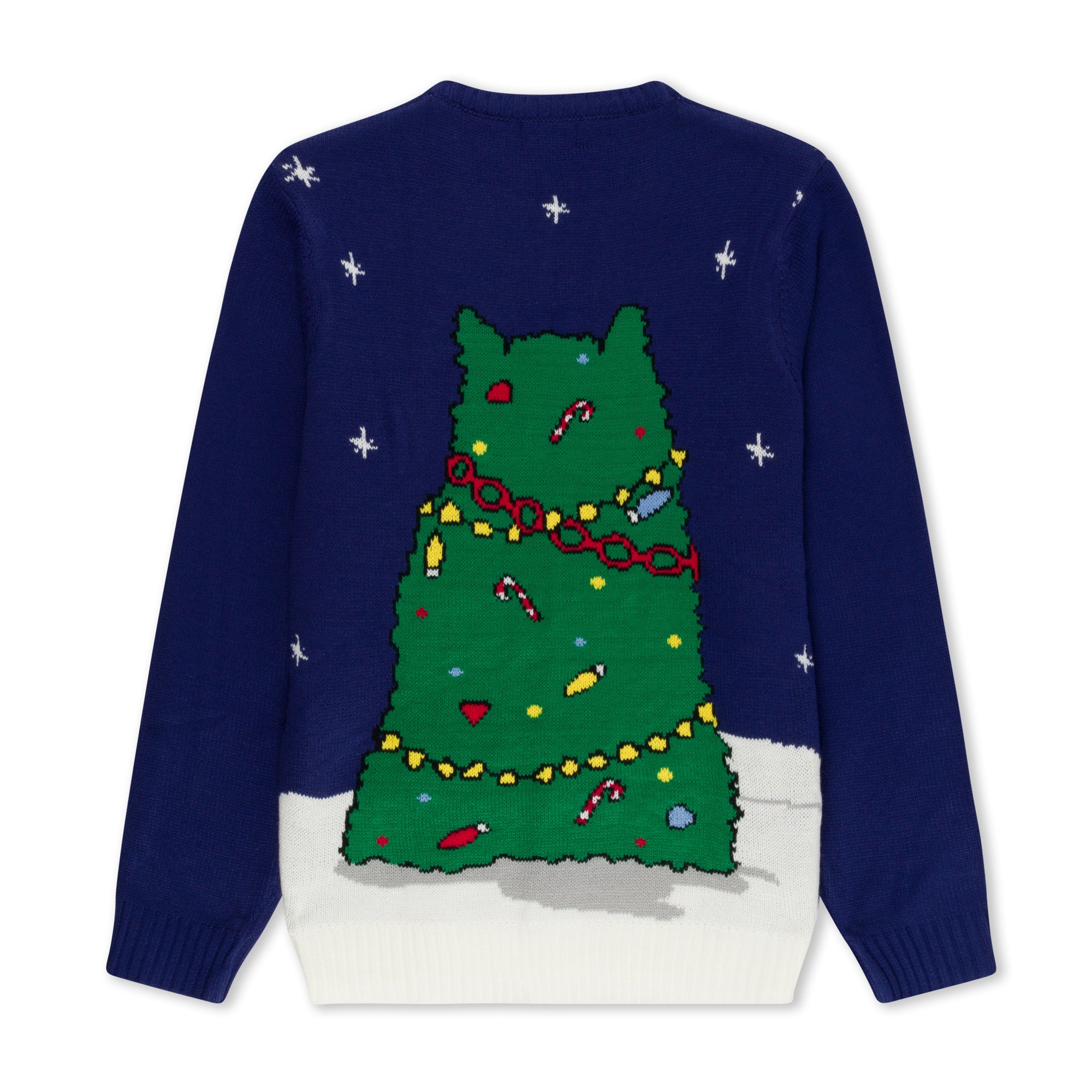 378731 Litmas Tree Light Up Knit Sweater (Navy)