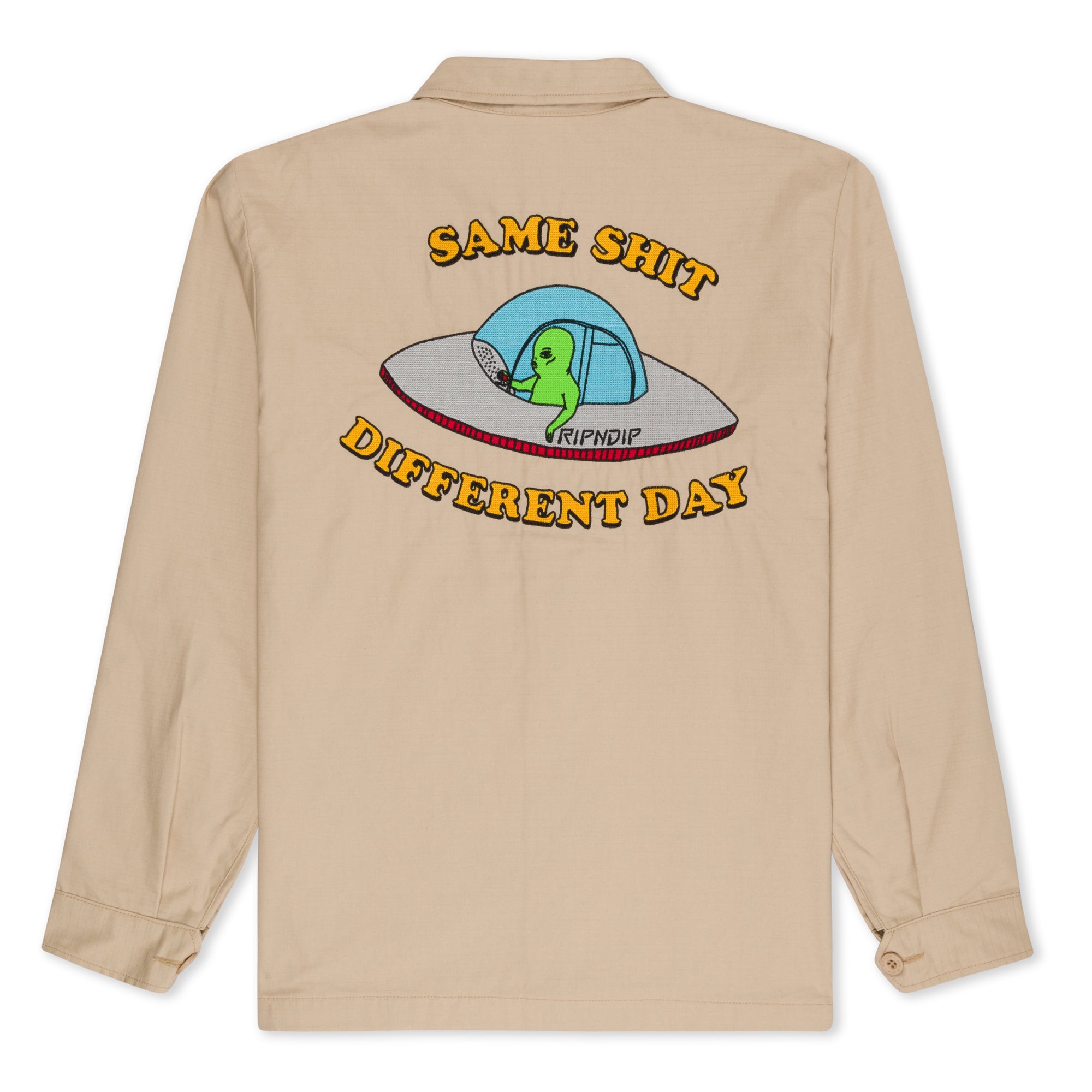 RIPNDIP Same Shit Different Day Military Jacket (Khaki)