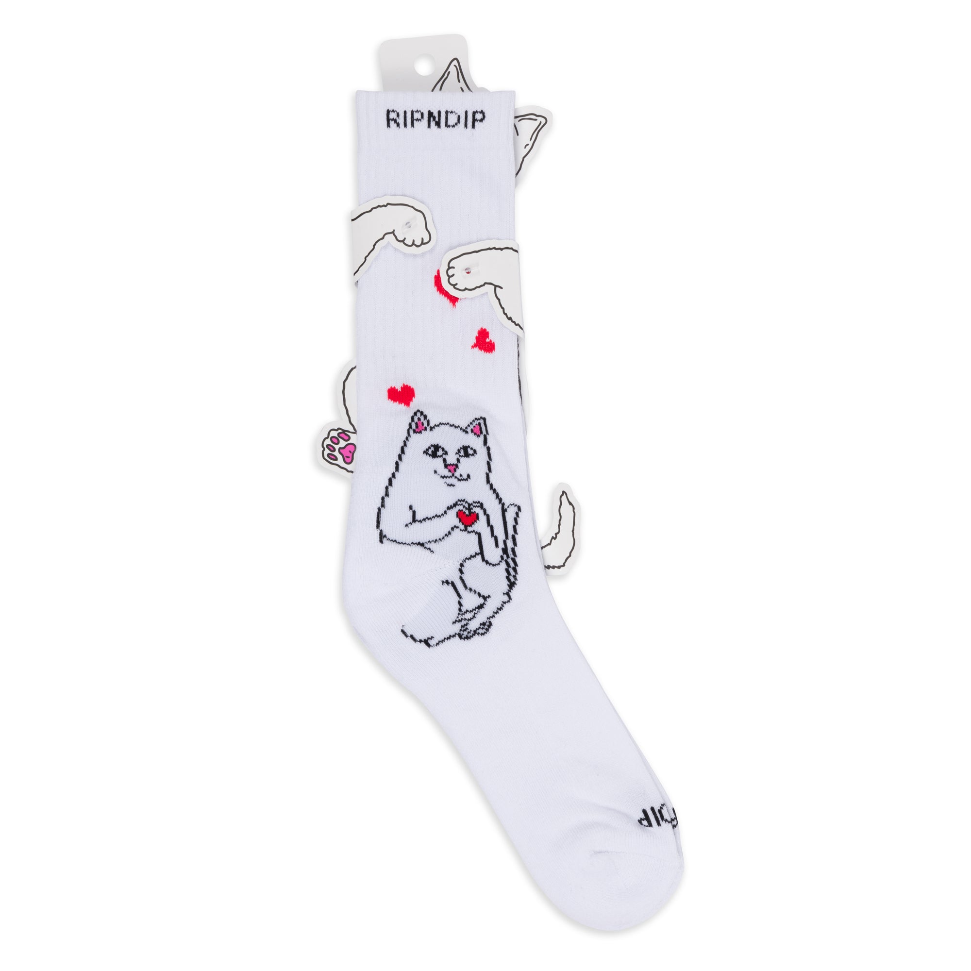 Nermal Loves Socks (White)