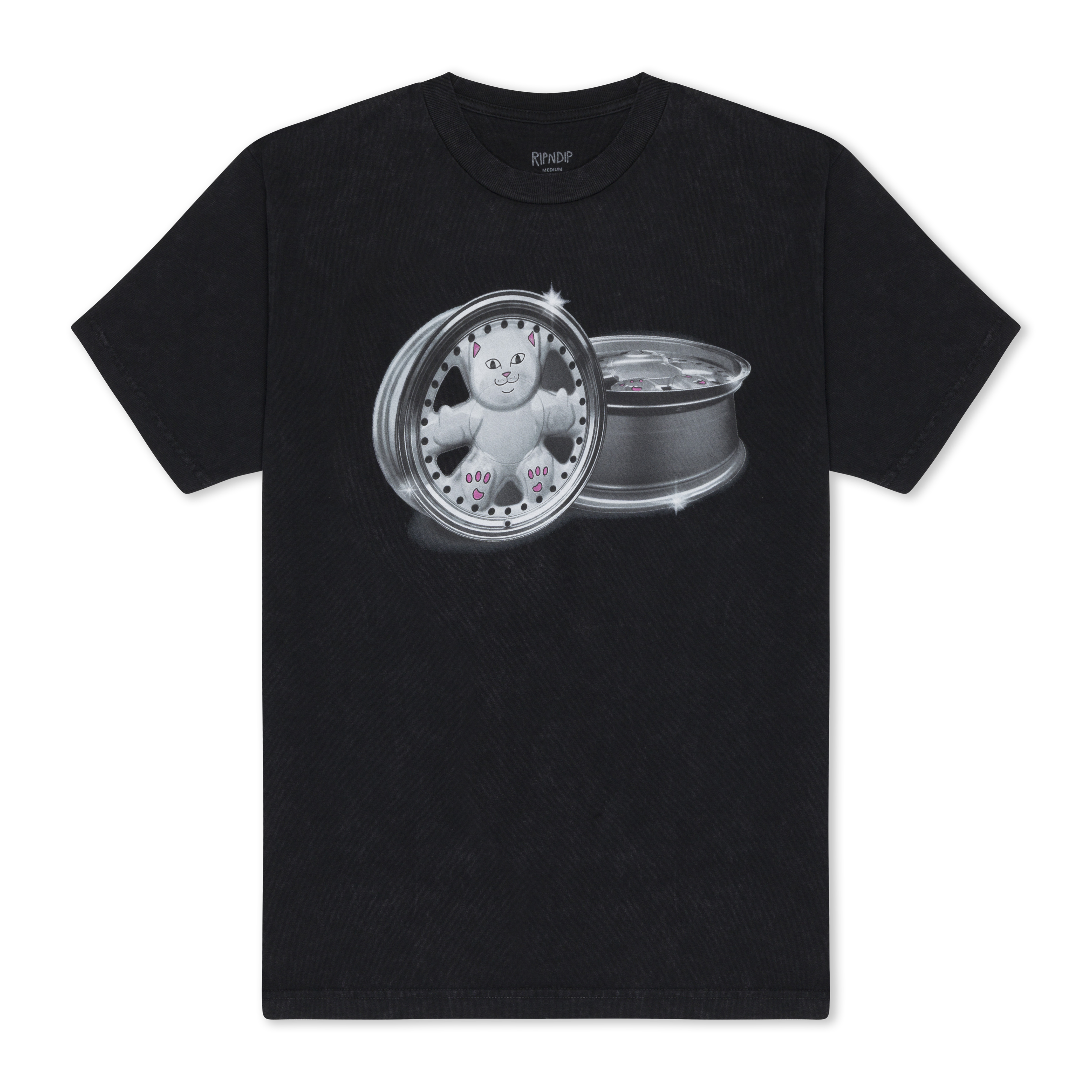 RIPNDIP Nerm Wheels Tee (Black Vintage Wash)
