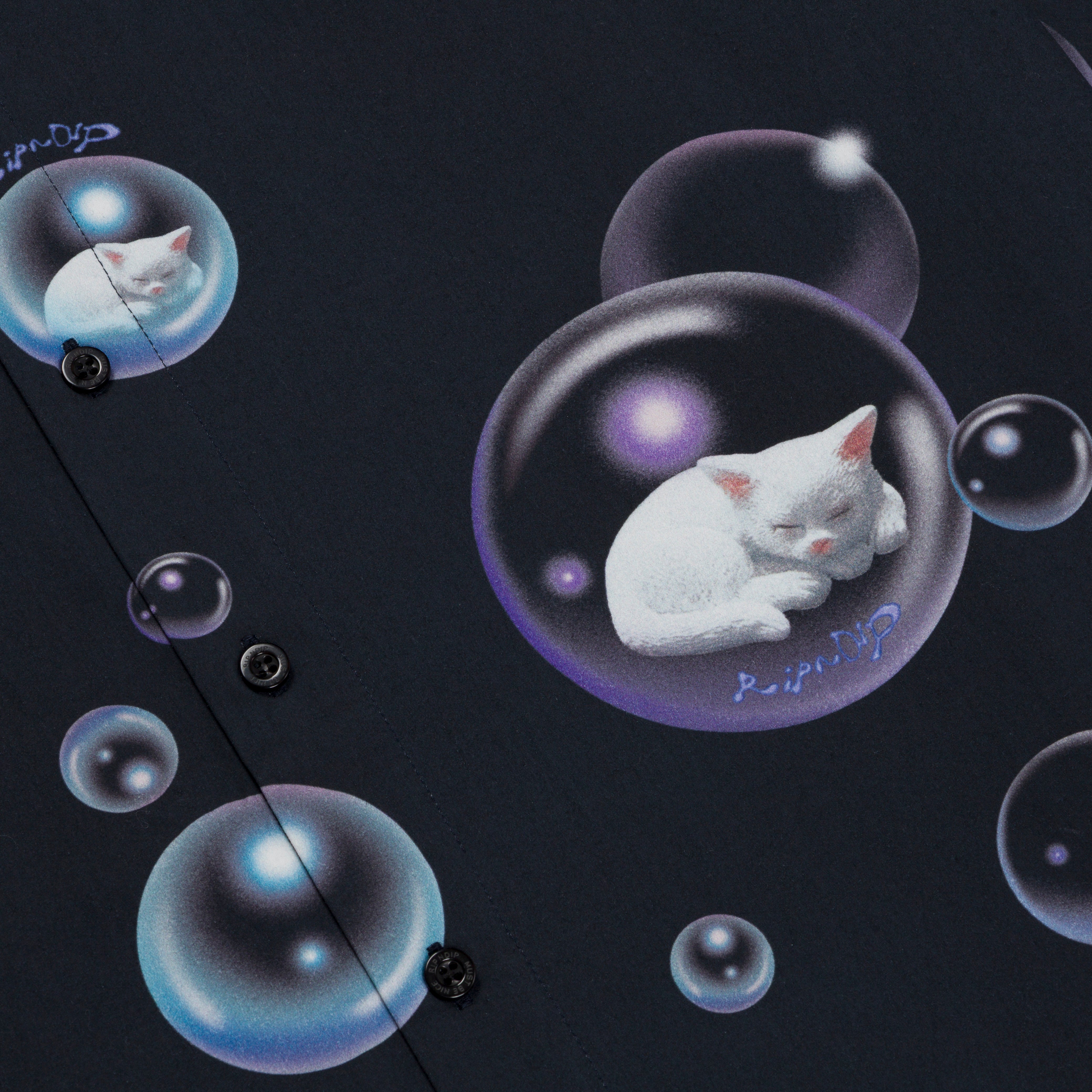 RIPNDIP Bubbles Button Up Shirt (Black)