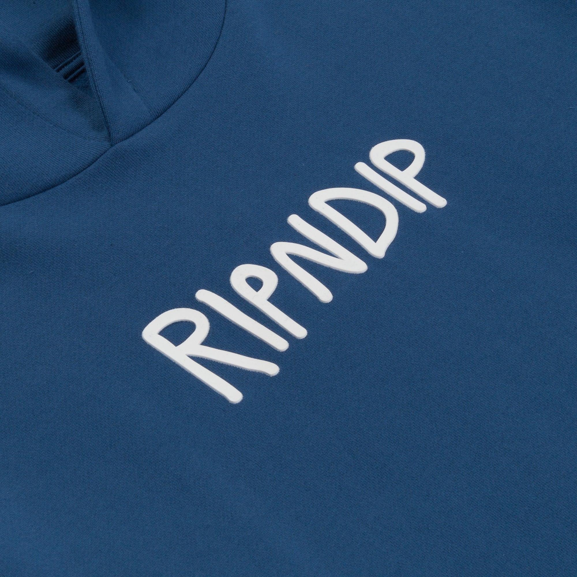 RipNDip Rubber Logo Hoodie (Pacific Blue)