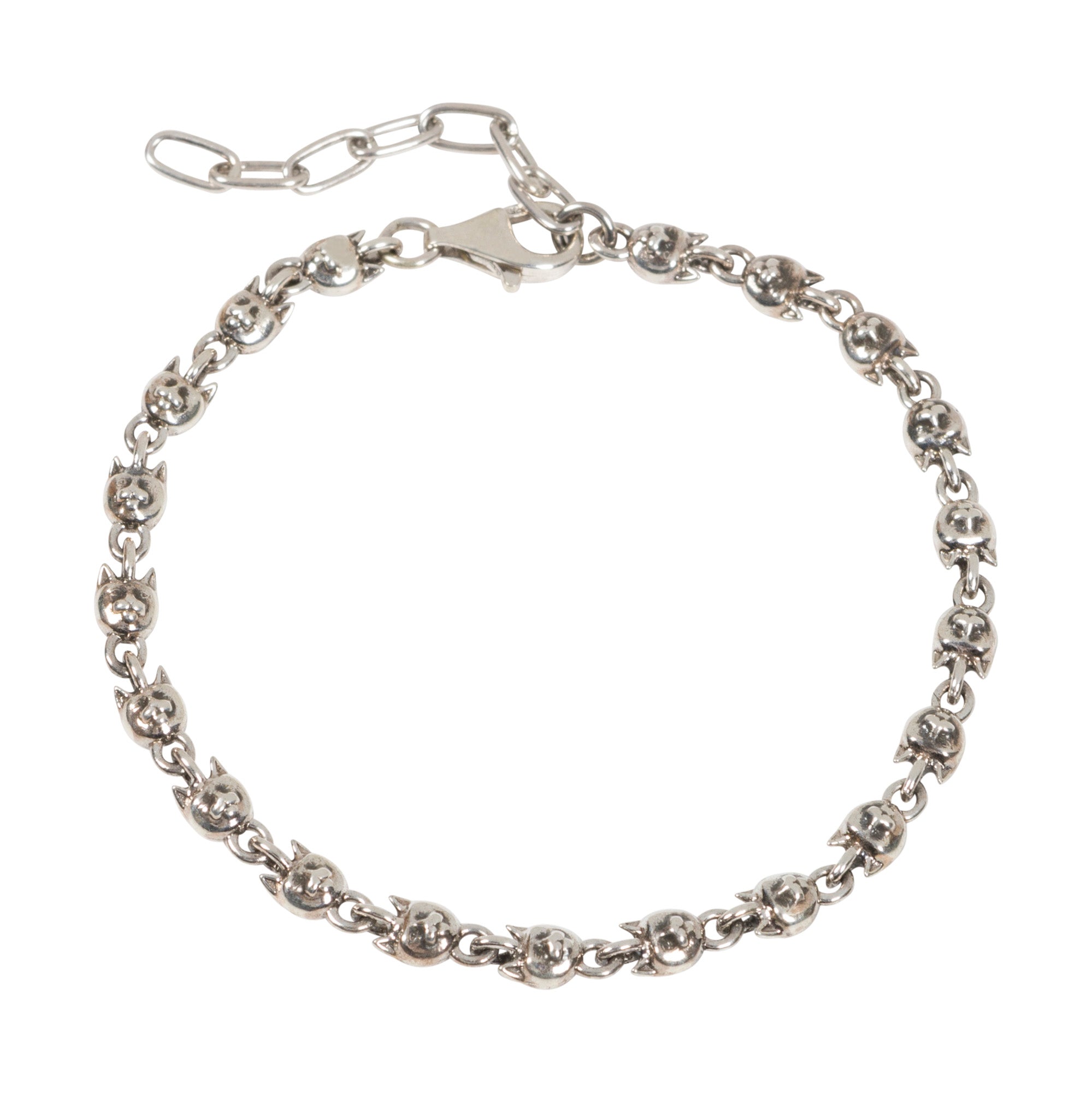 RIPNDIP Chrome Kitty Bracelet (Silver)