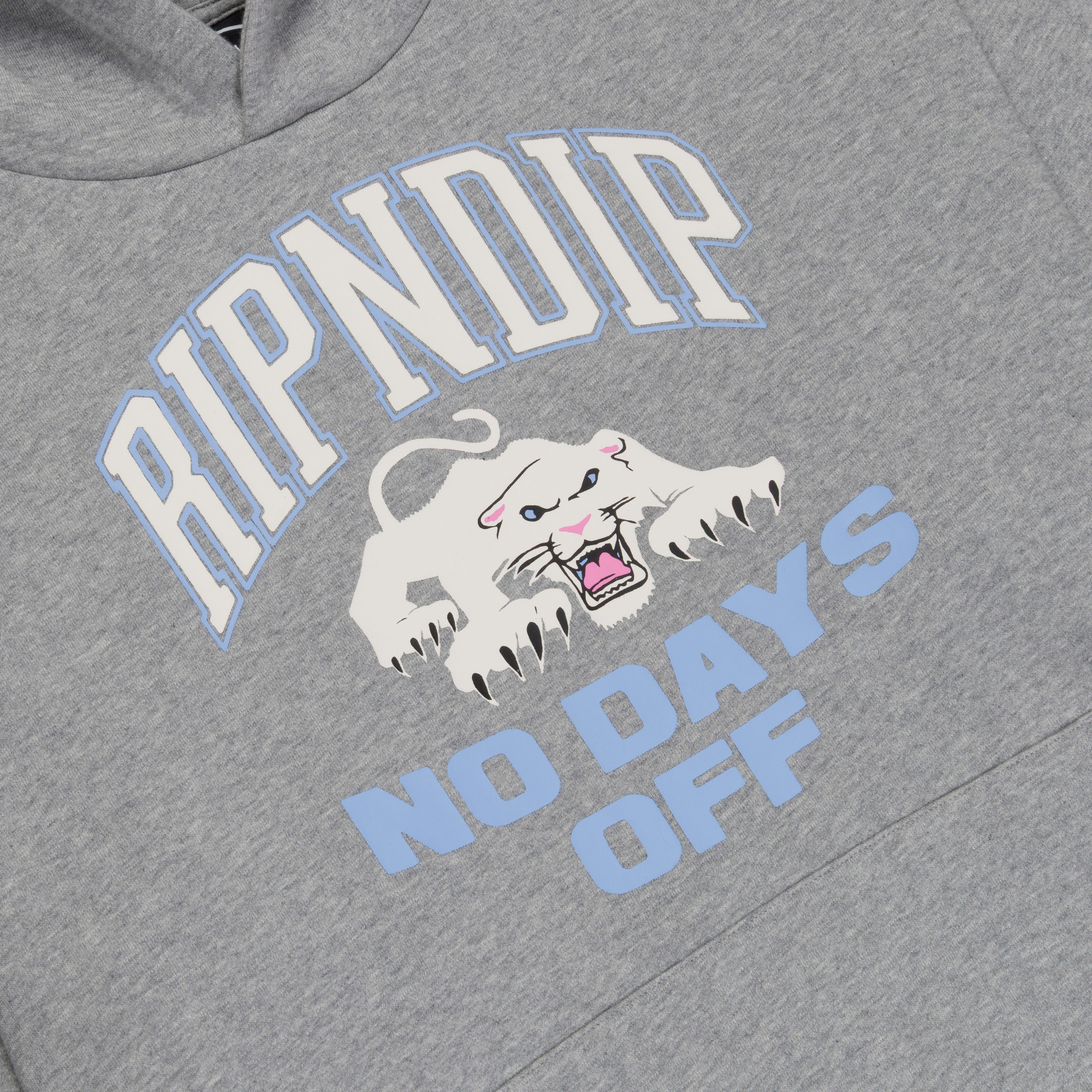 RIPNDIP White Panther Hoodie (Heather Grey)