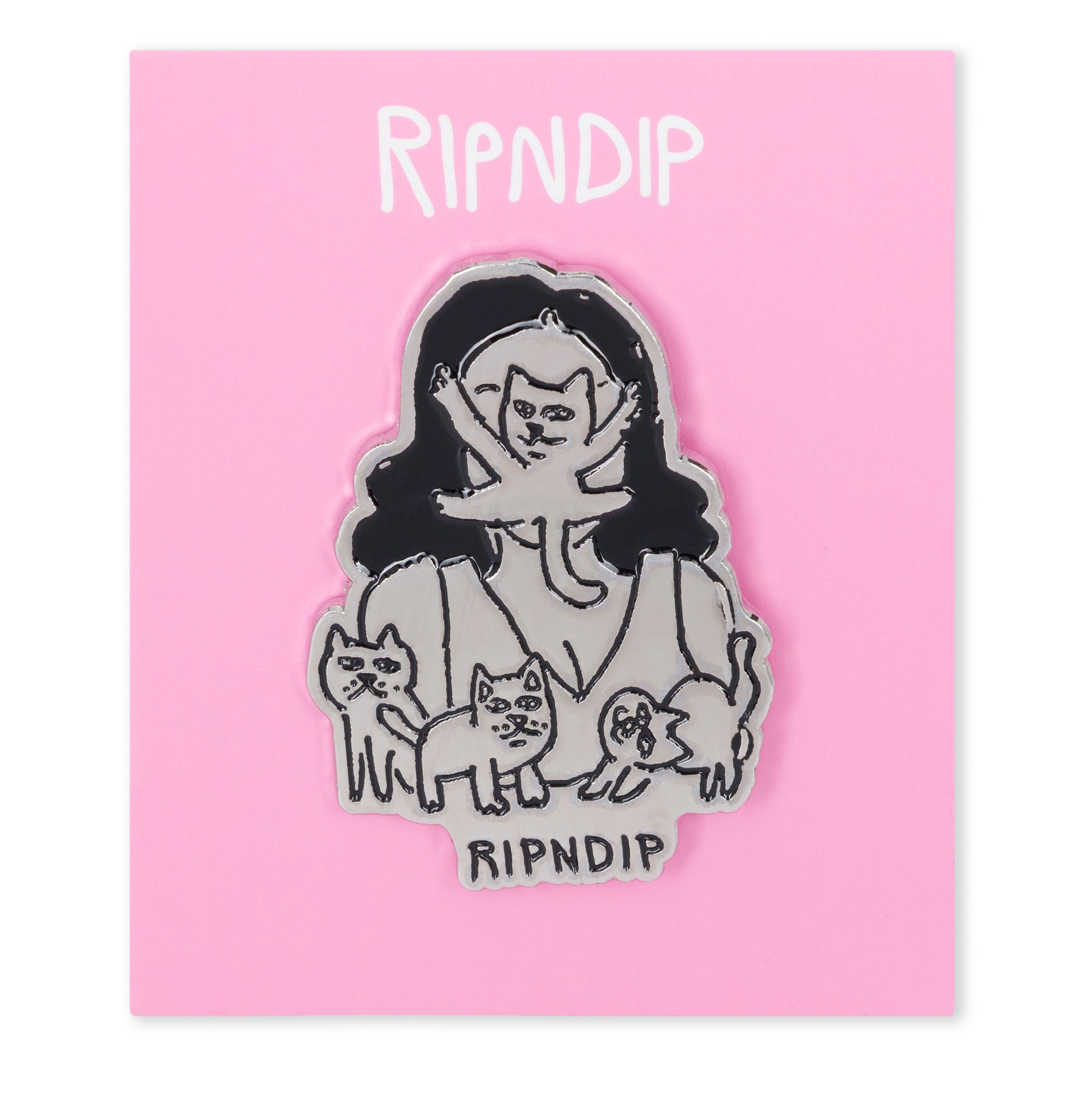 RIPNDIP Cat Lady Pin (Multi)