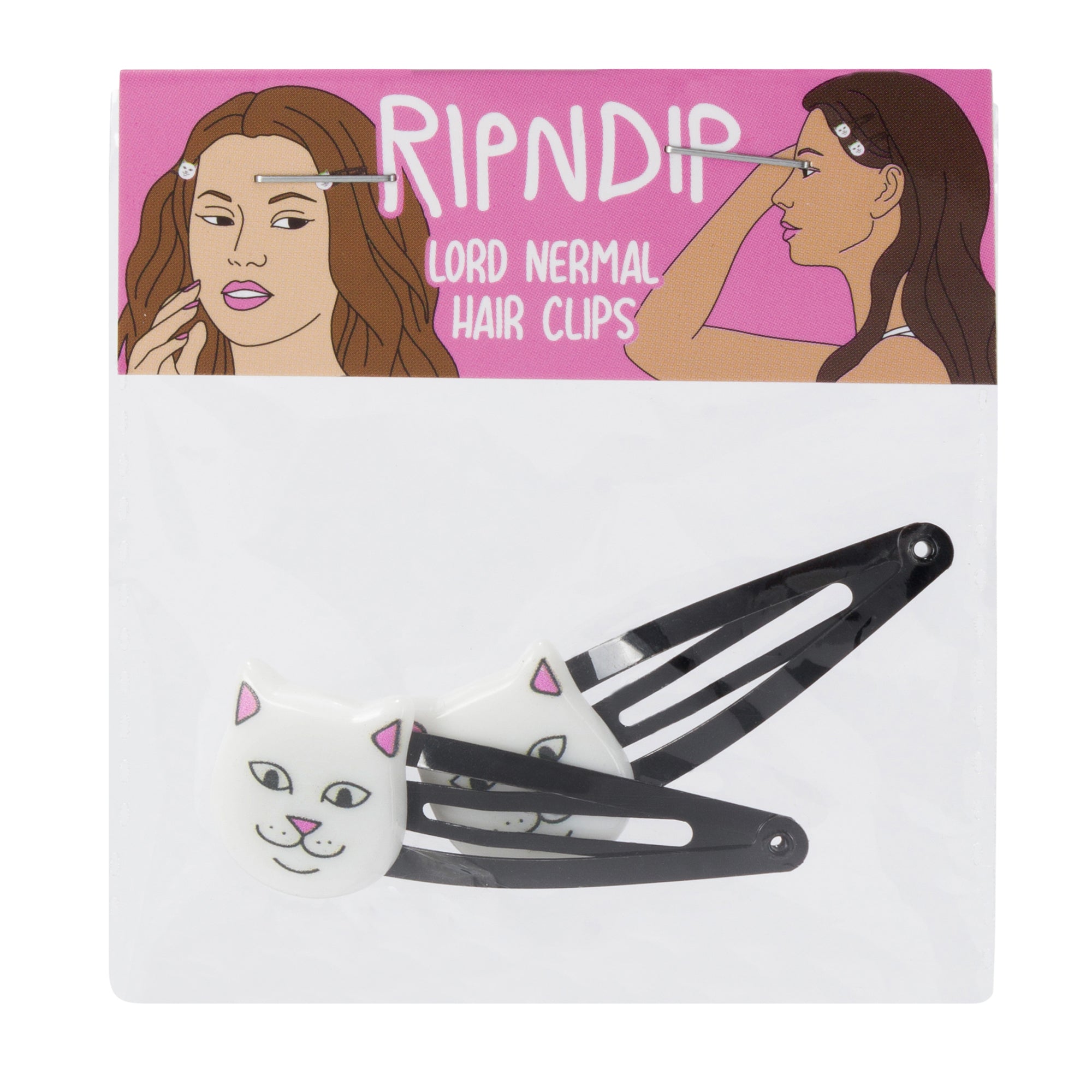 RipNDip Lord Nermal Hair Clip Pack (White)