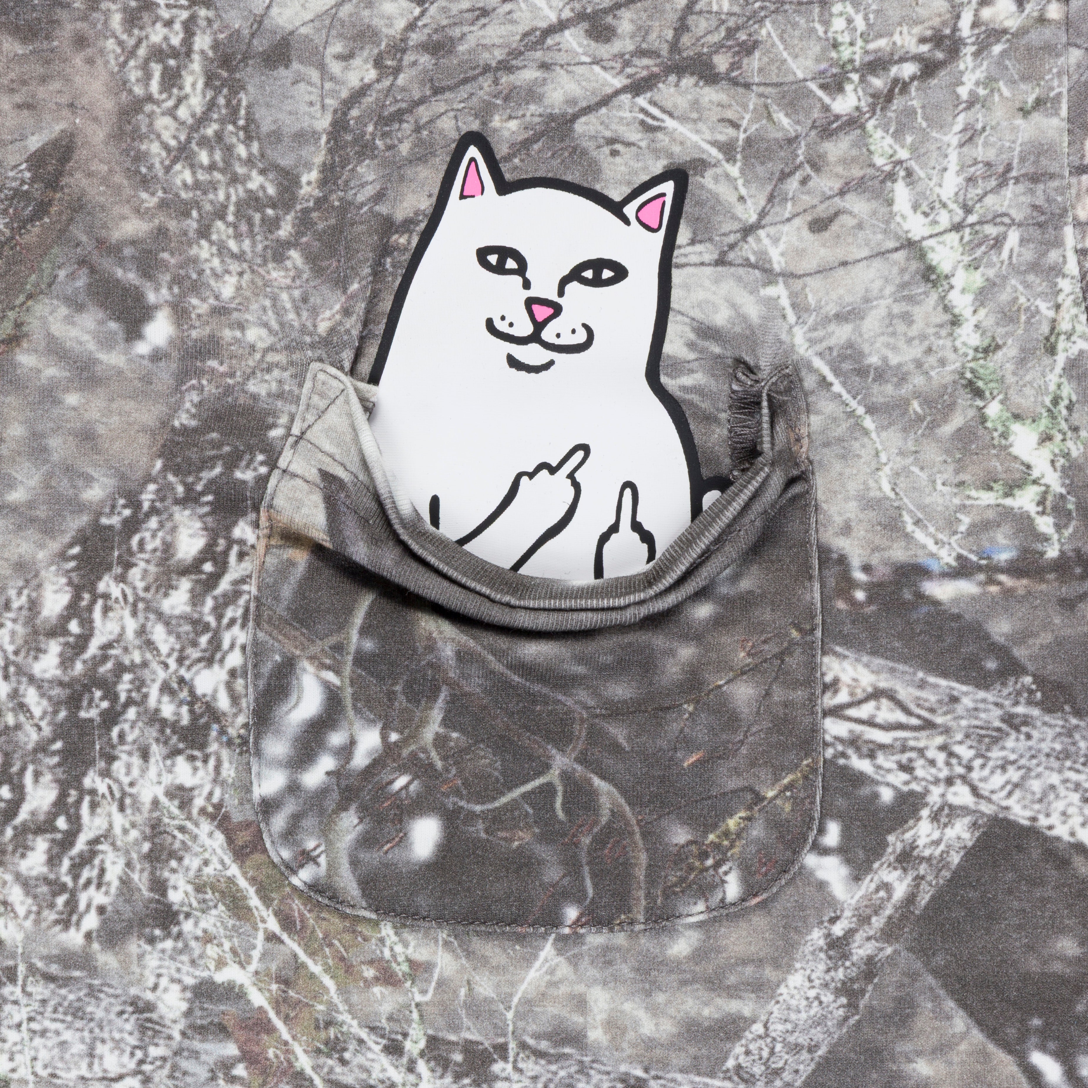 RIPNDIP Lord Nermal Cropped Pocket Tee (Nerm Tree Camo)