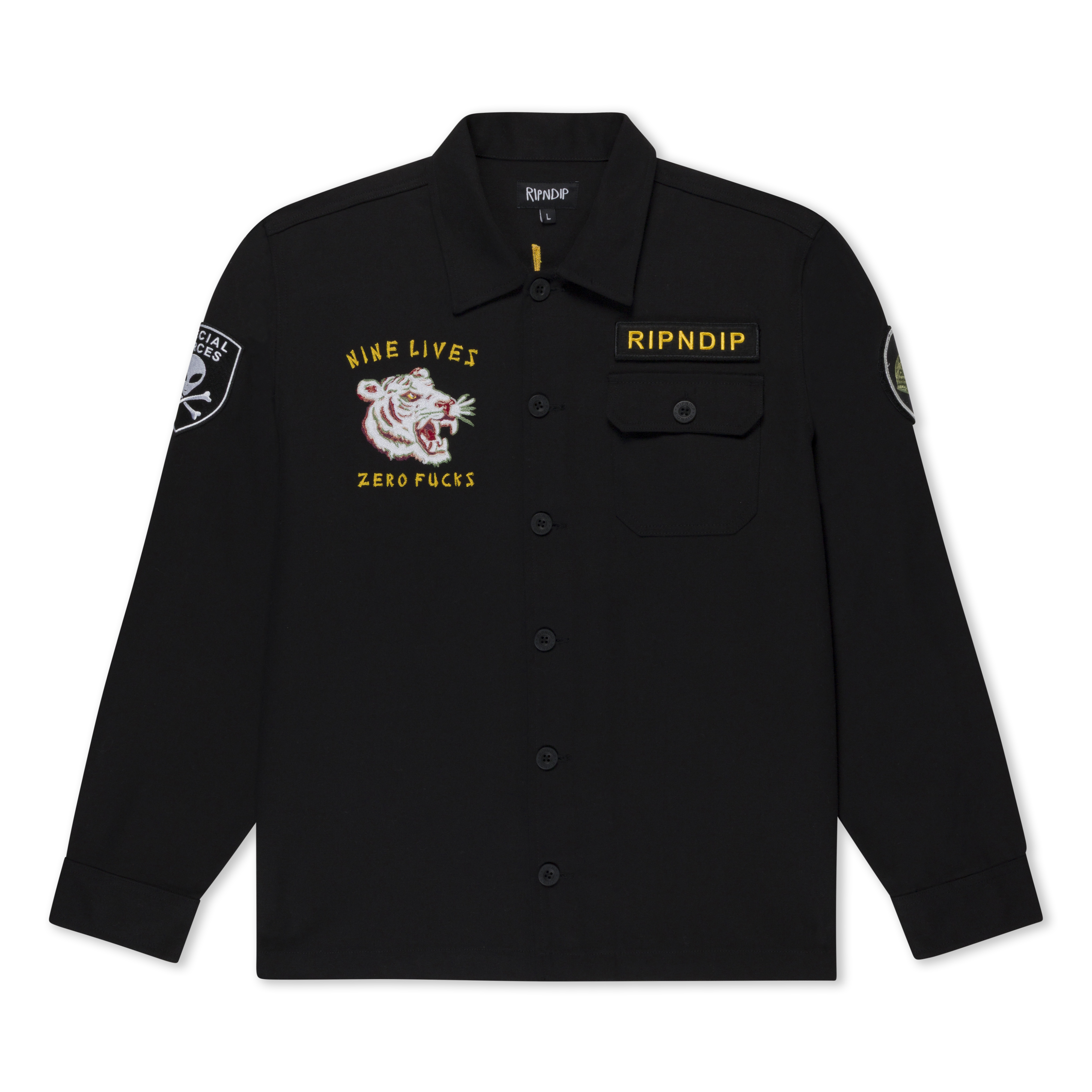 RIPNDIP Nine Lives Military Jacket (Black)