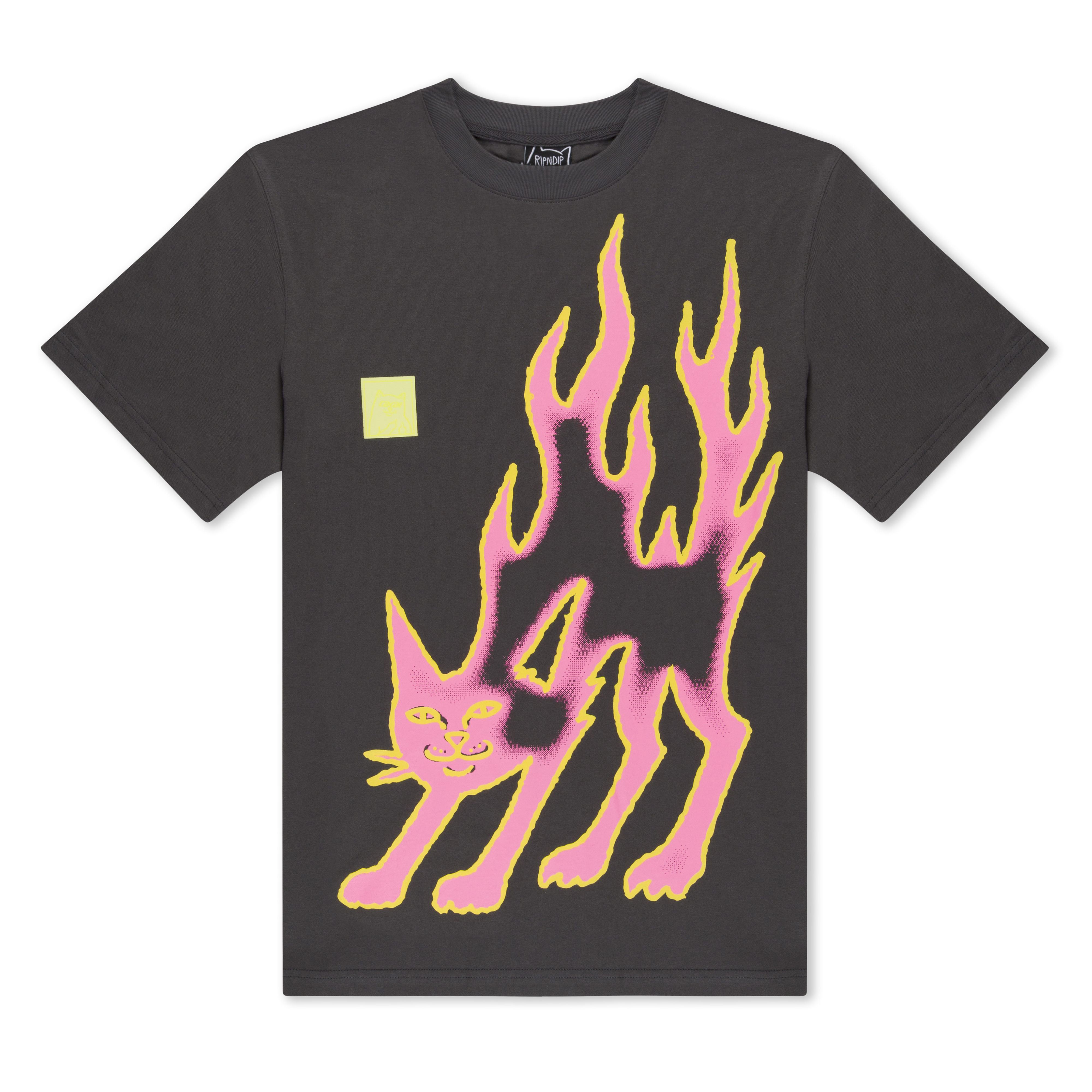 RIPNDIP Lakai + Ripndip Pink Flame Tee (Gray)