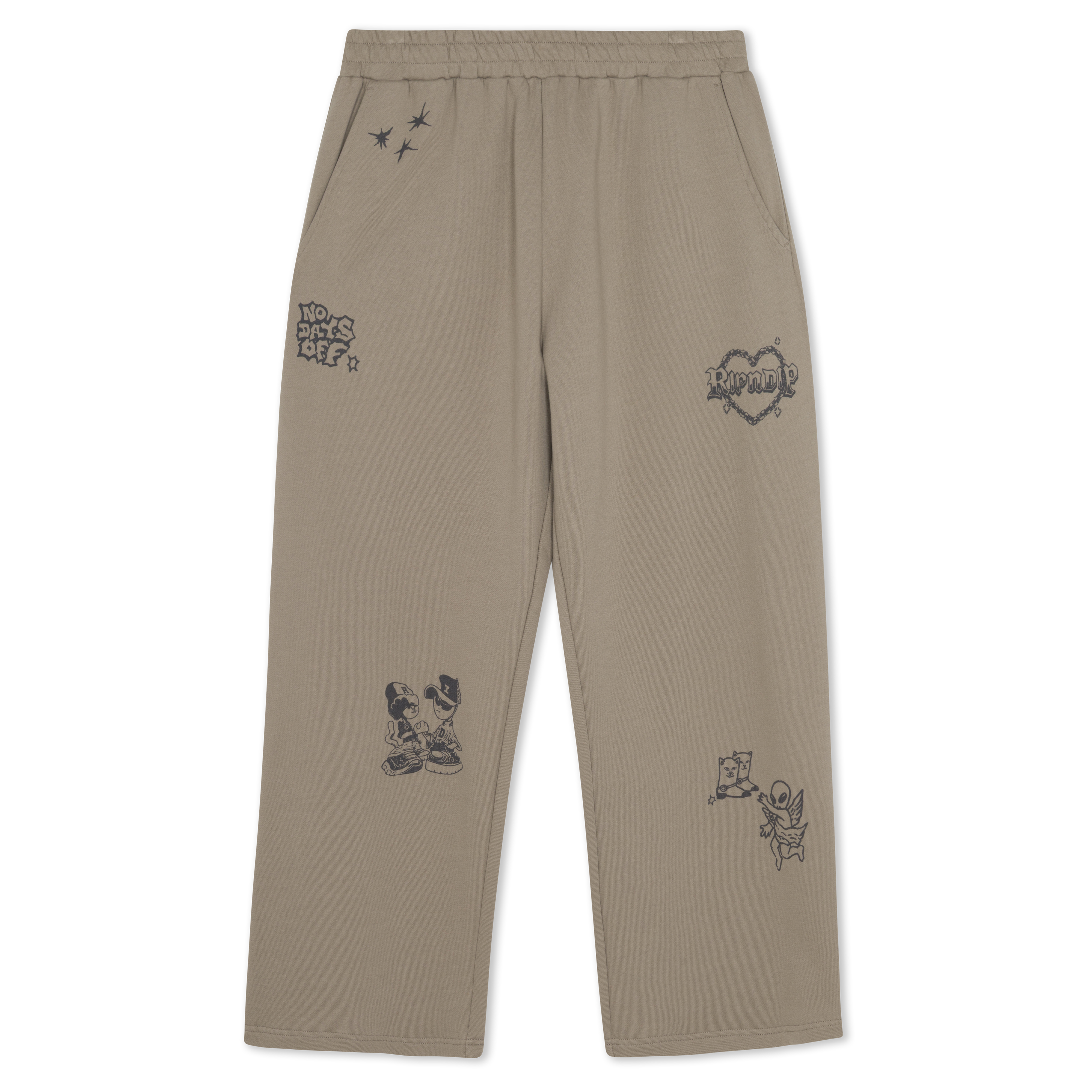 RIPNDIP Westside Straight Leg Sweatpants (Dark Sand)