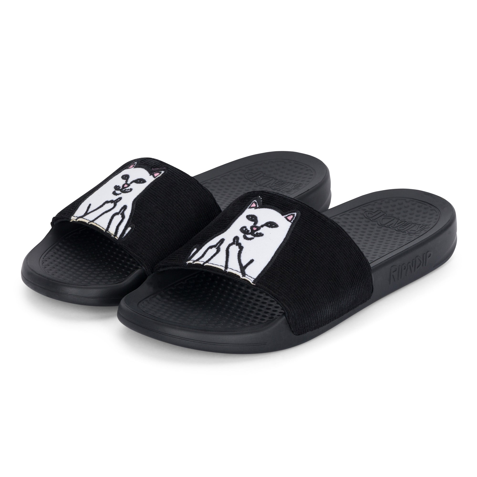 RipNDip Lord Nermal Slides (Black Corduroy)